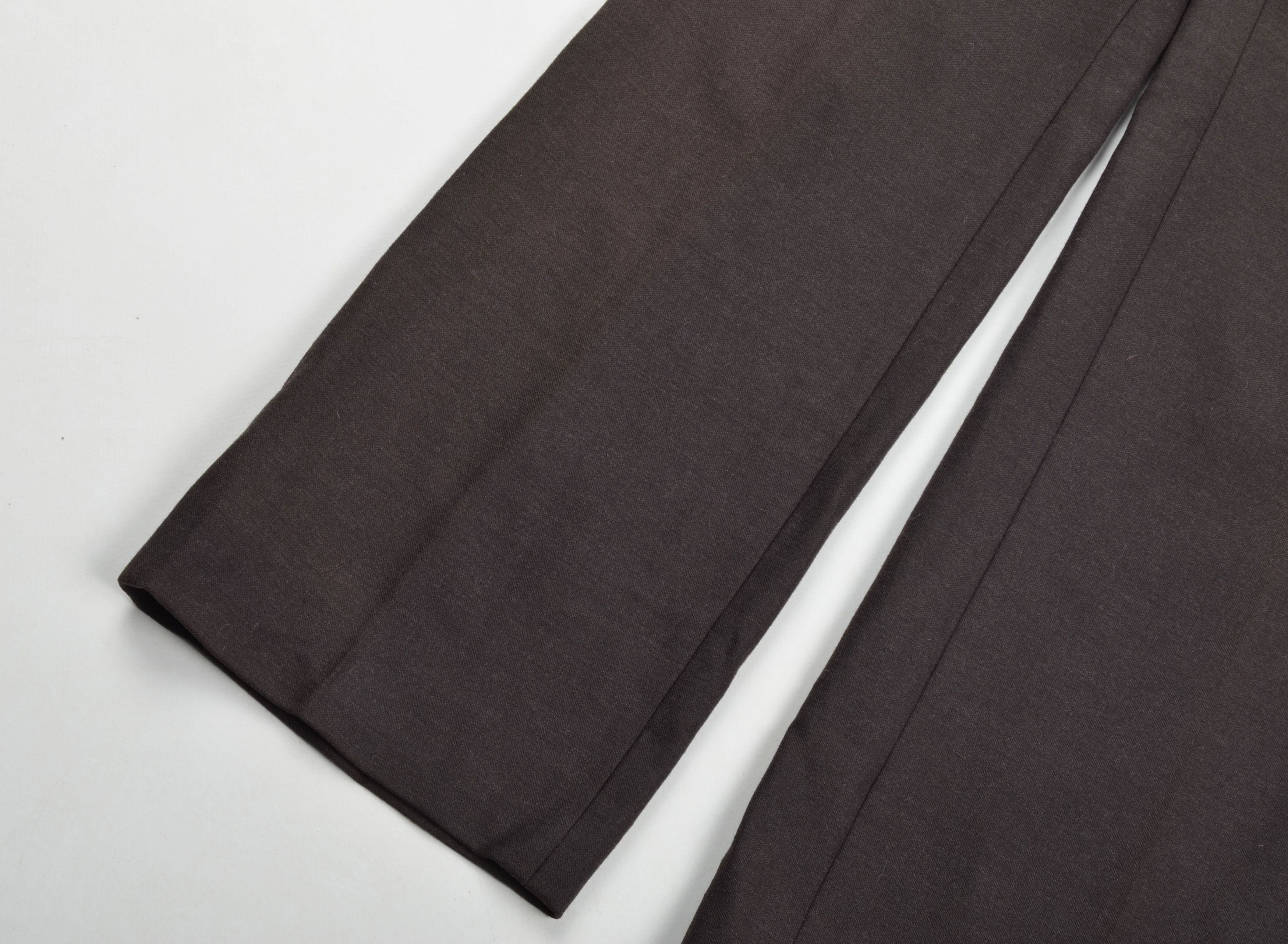 Giorgio Armani Vintage Armani Collezioni 90's Wool Blend Brown Trousers Size 26" / US 2 / IT 38 - 3 Thumbnail