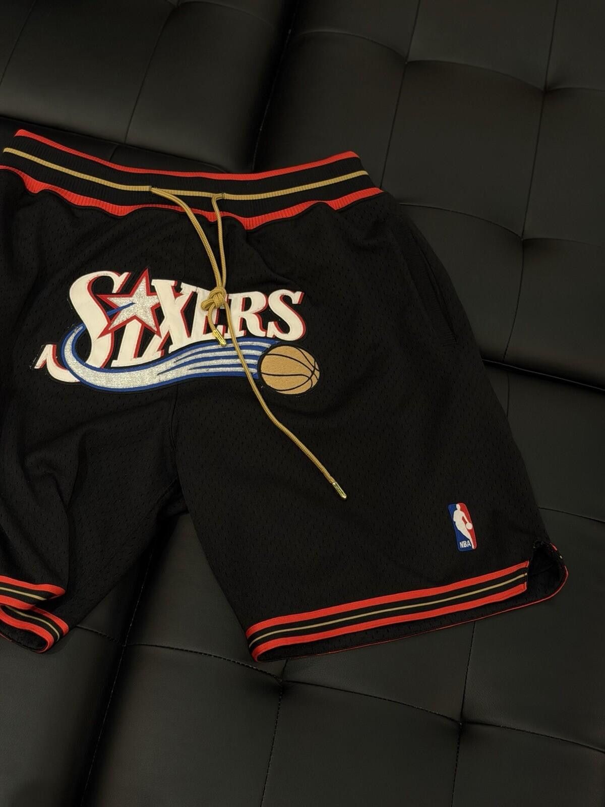 Mitchell & Ness Just Don X Mitchell Ness Philadelphia 76ers Shorts Medium Size ONE SIZE - 3 Thumbnail