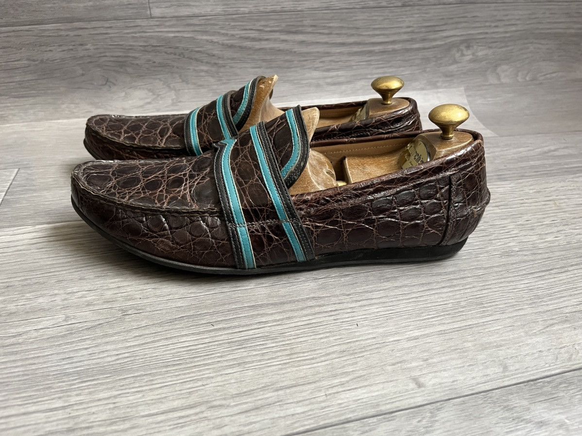 Prada Prada crocodile penny loafers sz 41 Size US 8 / EU 41 - 4 Thumbnail