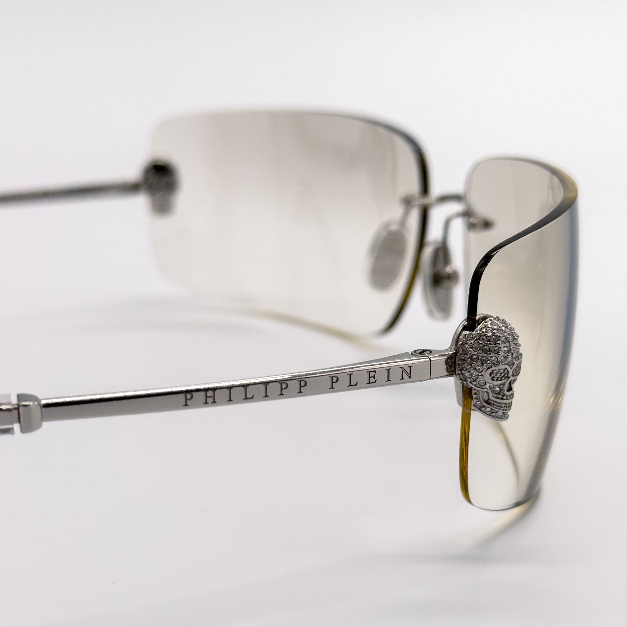 Philipp Plein NEW PHILIPP PLEIN SUNGLASSES SPP027V 579X SILVER WOMEN Size ONE SIZE - 5 Thumbnail