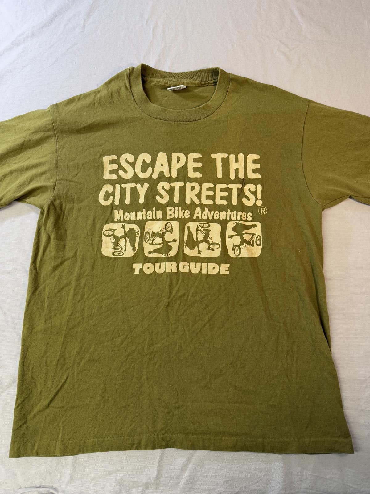 Anvil VTG Escape the City Streets! T-shirt Mountain Bike Tour XL Size US XL / EU 56 / 4 - 1 Thumbnail