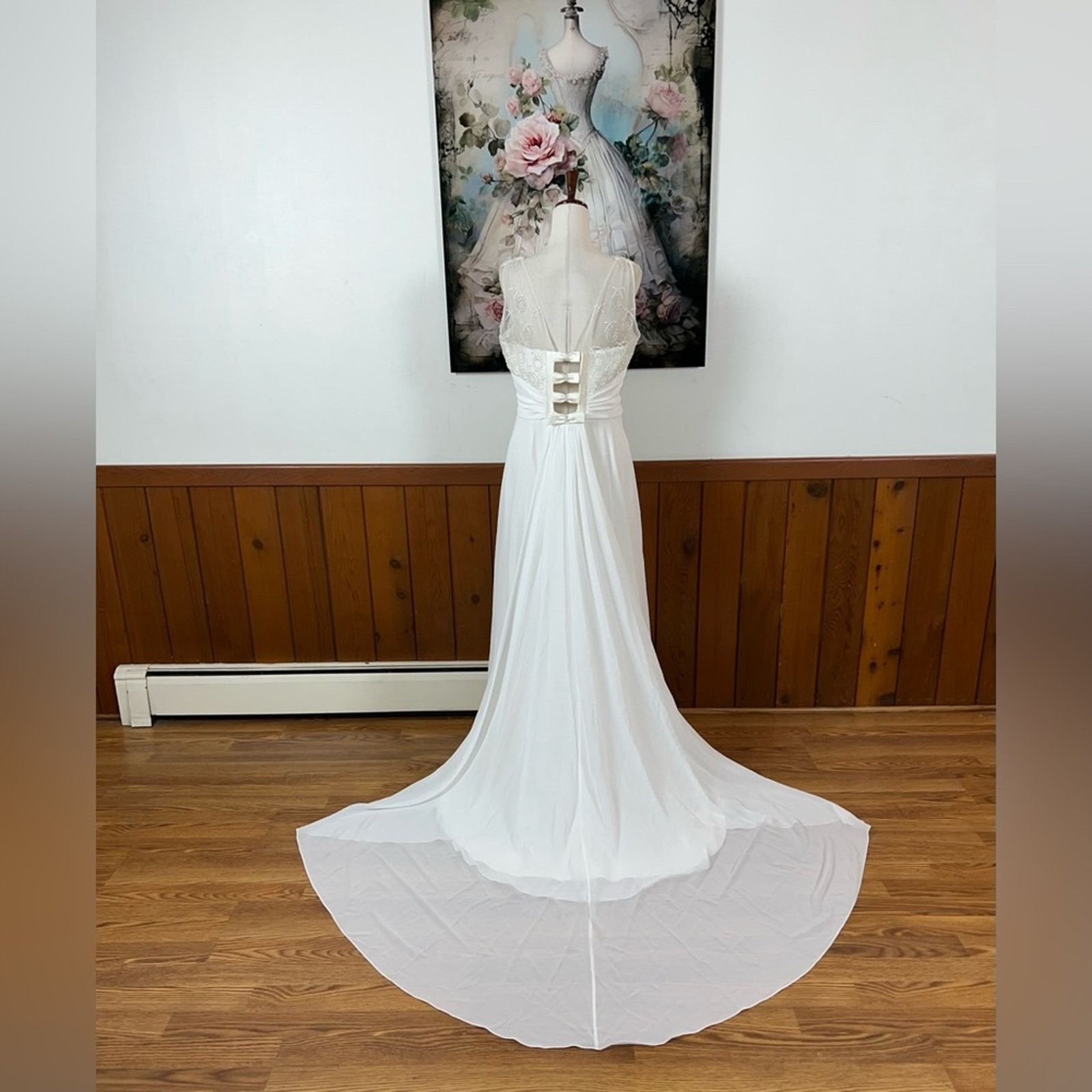 Other Beautiful Vintage Y2K Maggie Sottero Chiffon Wedding Gown! Size XL / US 12-14 / IT 48-50 - 5 Thumbnail