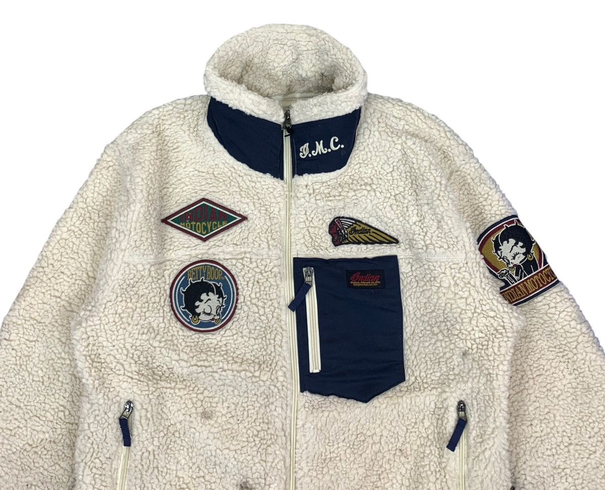 Cartoon Network × Indian Motorcycle VINTAGE BETTY BOOP INDIAN MOTORCYCLE FLEECE JACKET Size US L / EU 52-54 / 3 - 2 Thumbnail