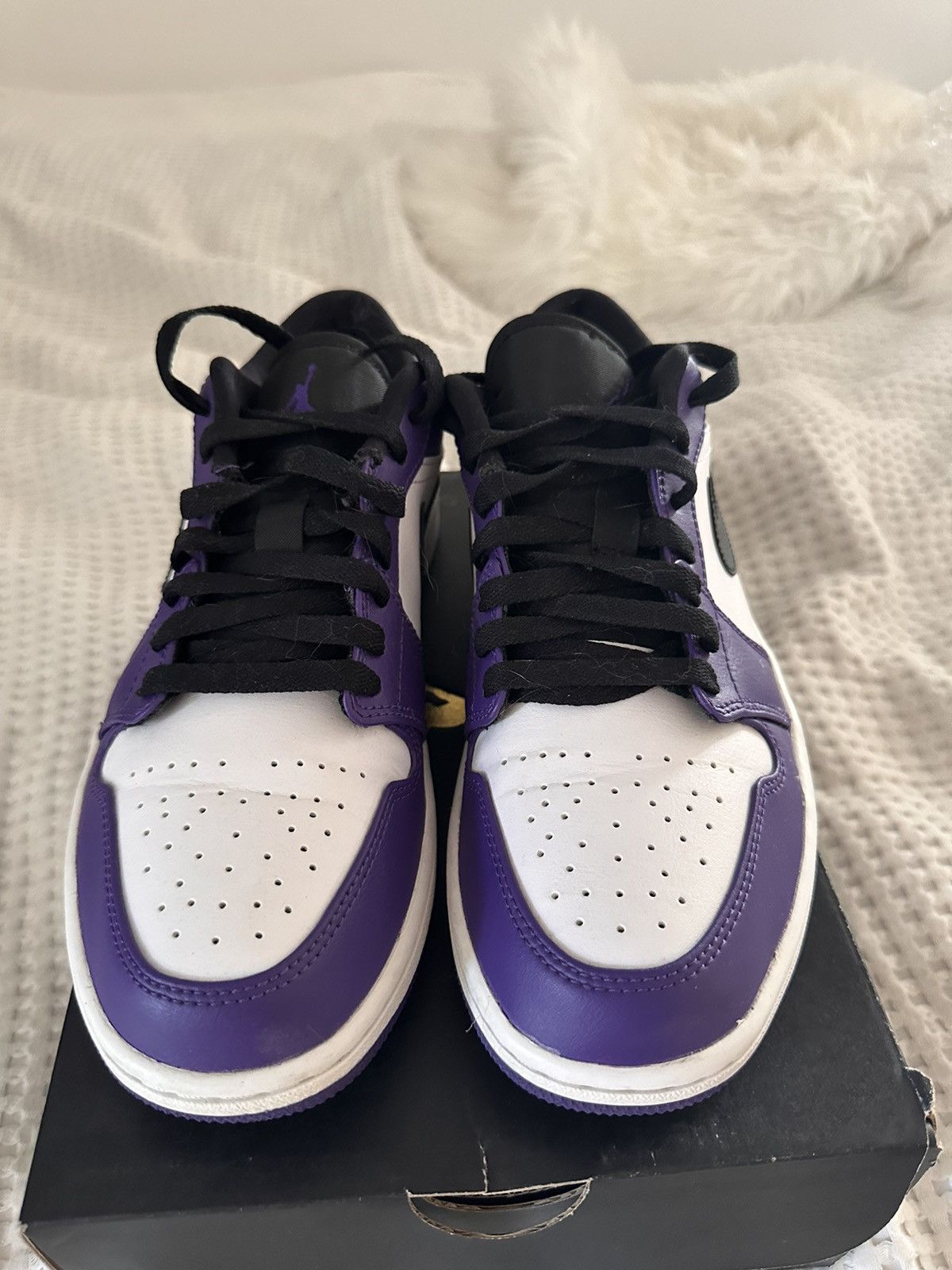 Jordan Brand × Nike Jordan 1 Low Court Purple Size US 8.5 / EU 41-42 - 2 Thumbnail