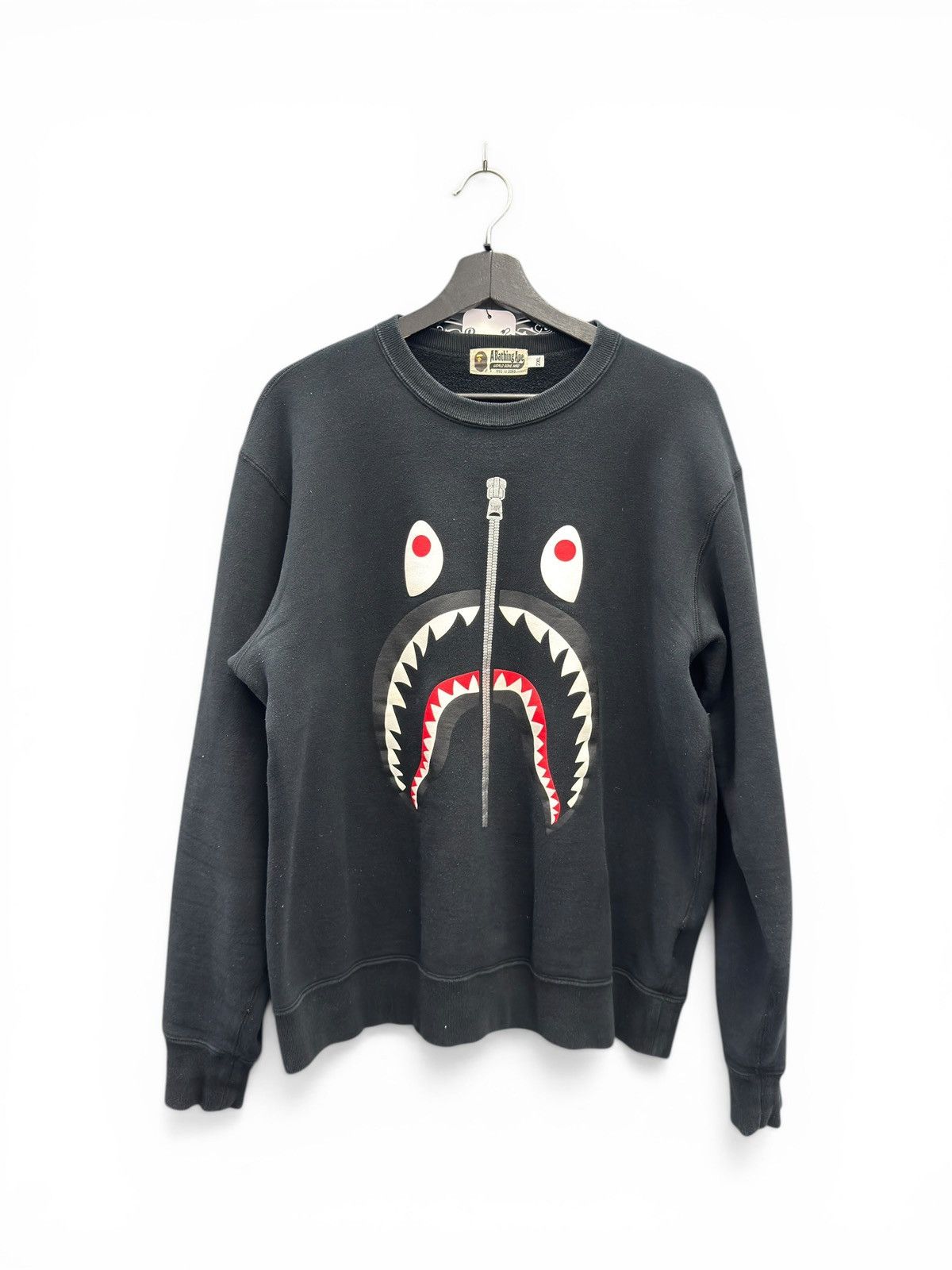 Bape Bape Shark Crewneck Sweater Size US XXL / EU 58 / 5 - 1 Thumbnail