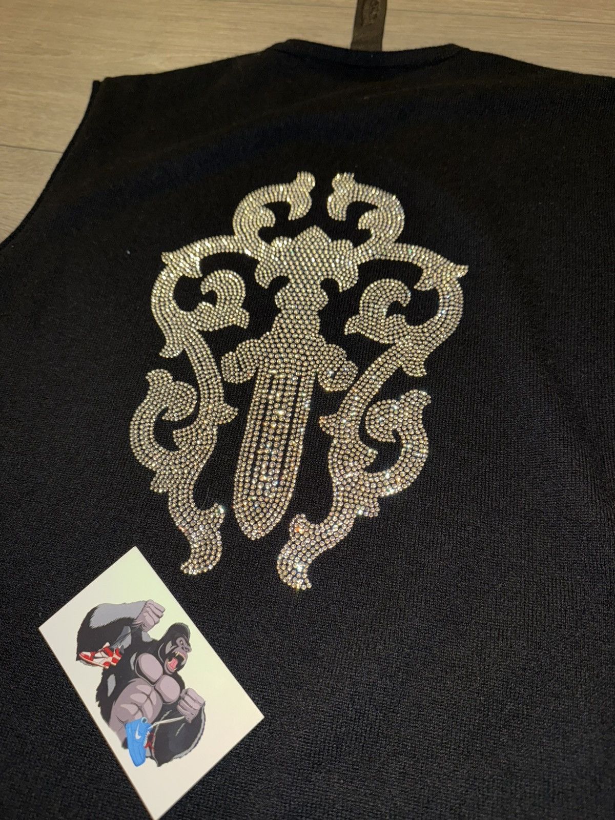 Chrome Hearts Chrome Hearts Rhinestone Cashmere Dagger Vest Tank Top Size US M / EU 48-50 / 2 - 6 Thumbnail