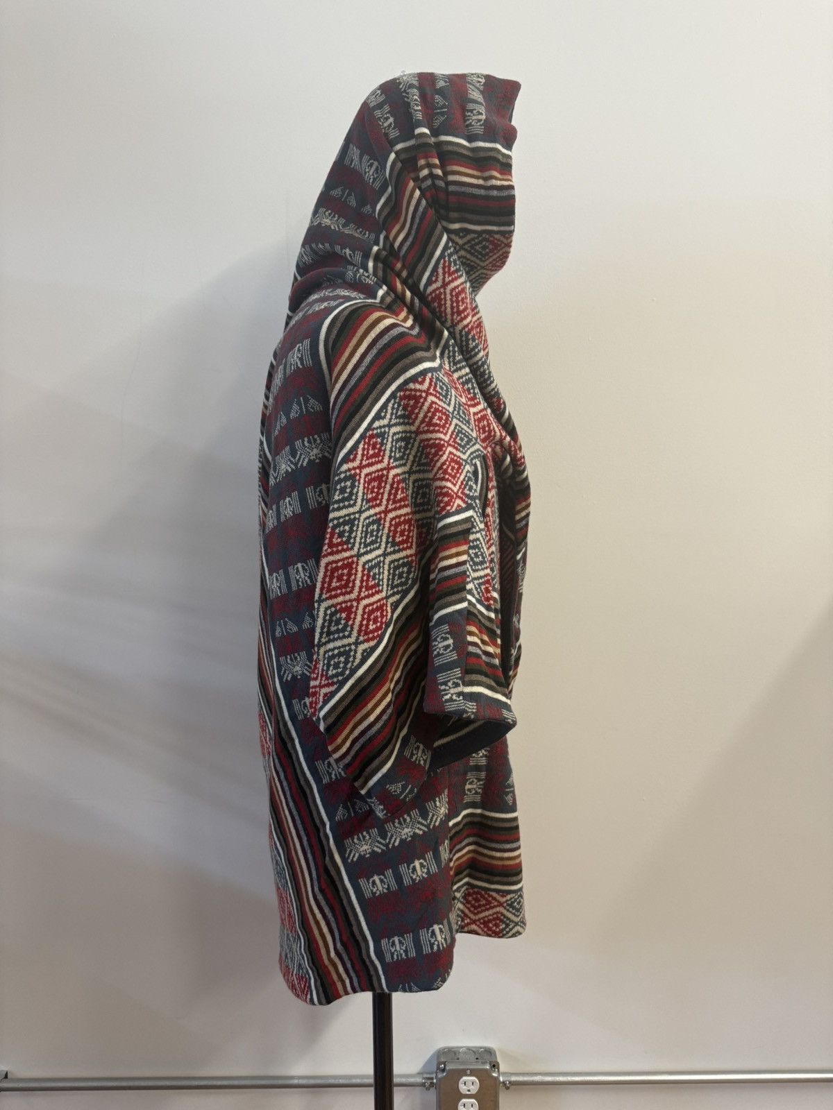 Alexander McQueen Alexander McQueen Lee-Era 100% Wool Jacquard Hooded Poncho Size US M / EU 48-50 / 2 - 7 Thumbnail