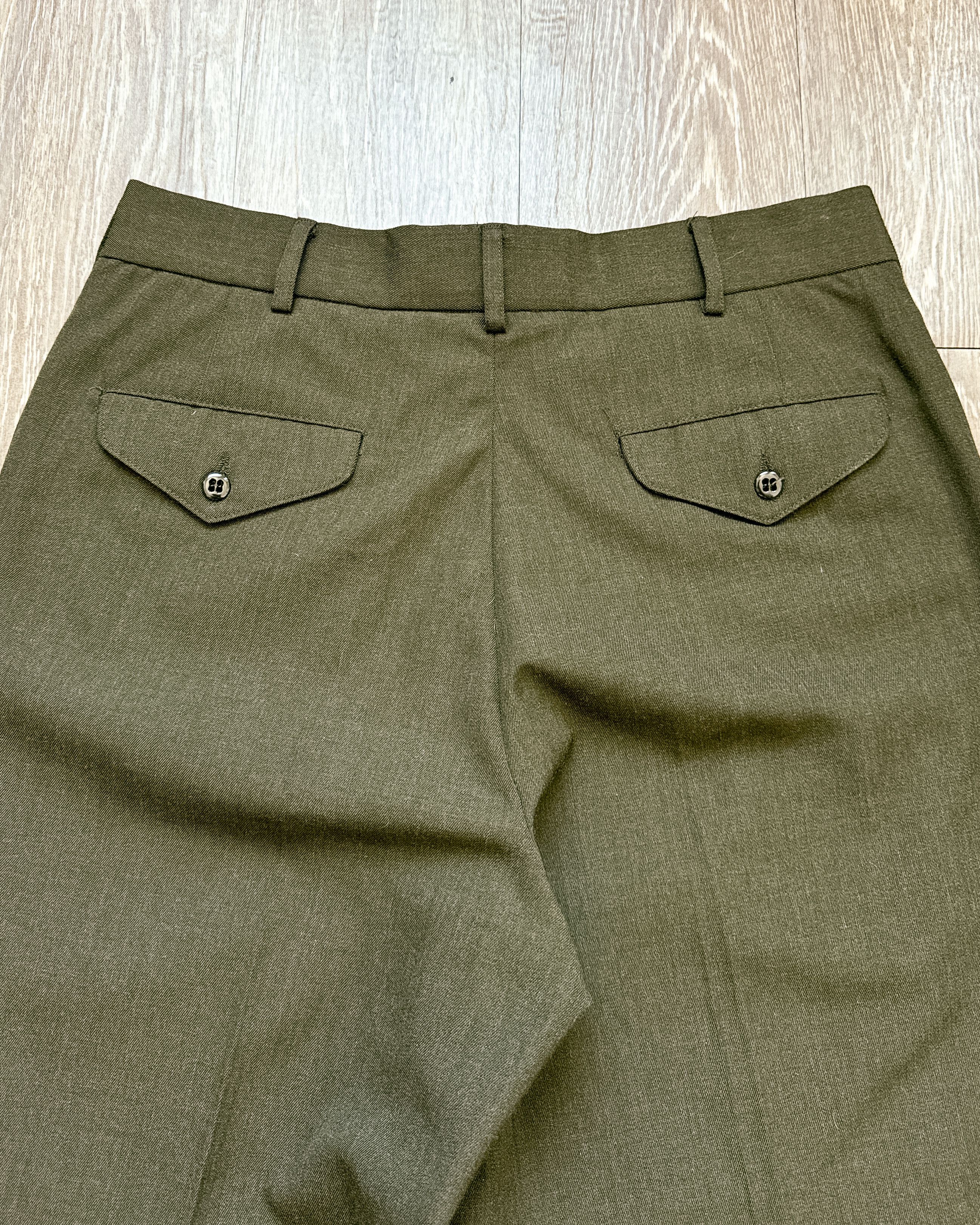 Vintage Vintage Defense Logistic Agency Army Green Gabardine Trouser Size US 30 / EU 46 - 7 Thumbnail