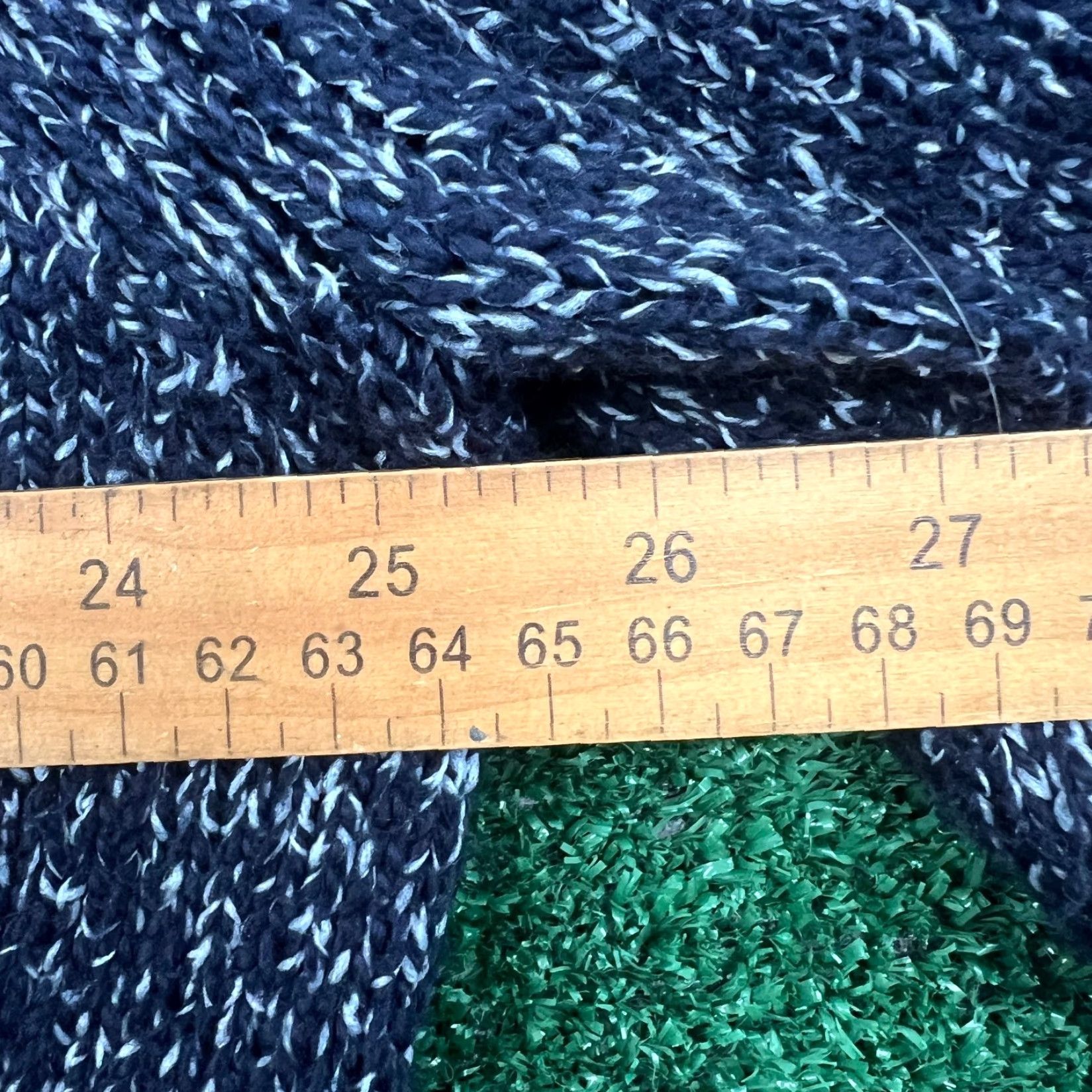 Roots ROOTS Sweater Men XL Navy Blue Heather Knit Crewneck Marled Knit Heathered Cotton Blend Ribbed Cuffs Hem Casual着 Size US XL / EU 56 / 4 - 3 Thumbnail