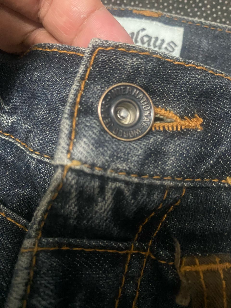 If Six Was Nine 💥 DELETE💥 Vintage Nylaus Double Waist Distressed Denim Size US 32 / EU 48 - 8 Thumbnail