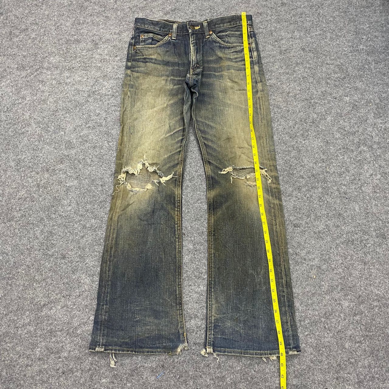 Lee 💥Flare💥Vintage Lee Riders Distressed Denim Size US 31 - 3 Thumbnail