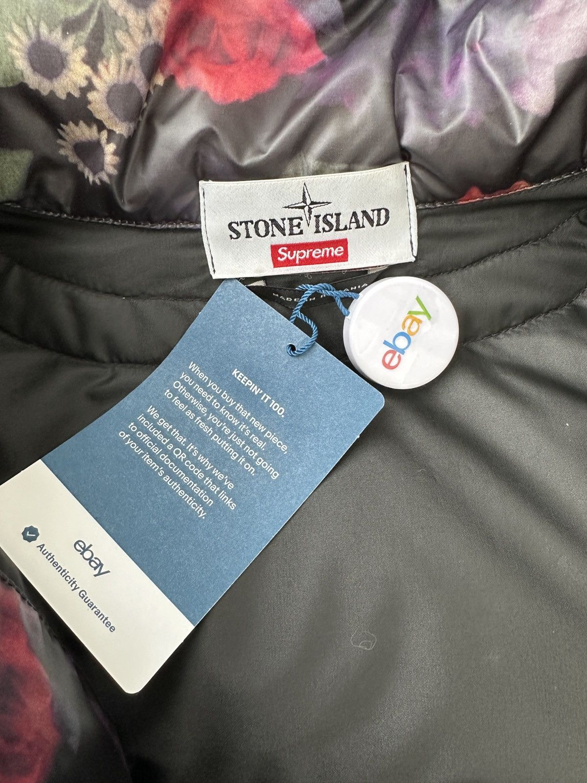 Stone Island × Supreme Stone Island x Supreme Lamy Cover Stampato Puffy Jacket Size US XL / EU 56 / 4 - 21 Thumbnail
