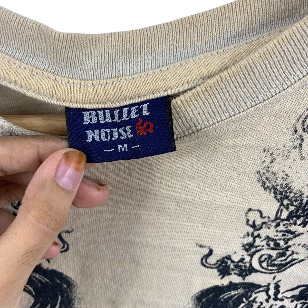 Vintage Vintage SUKAJAN JAPAN DRAGON RYU Bullet Noise Tee Shirt Top Size M / US 6-8 / IT 42-44 - 8 Thumbnail