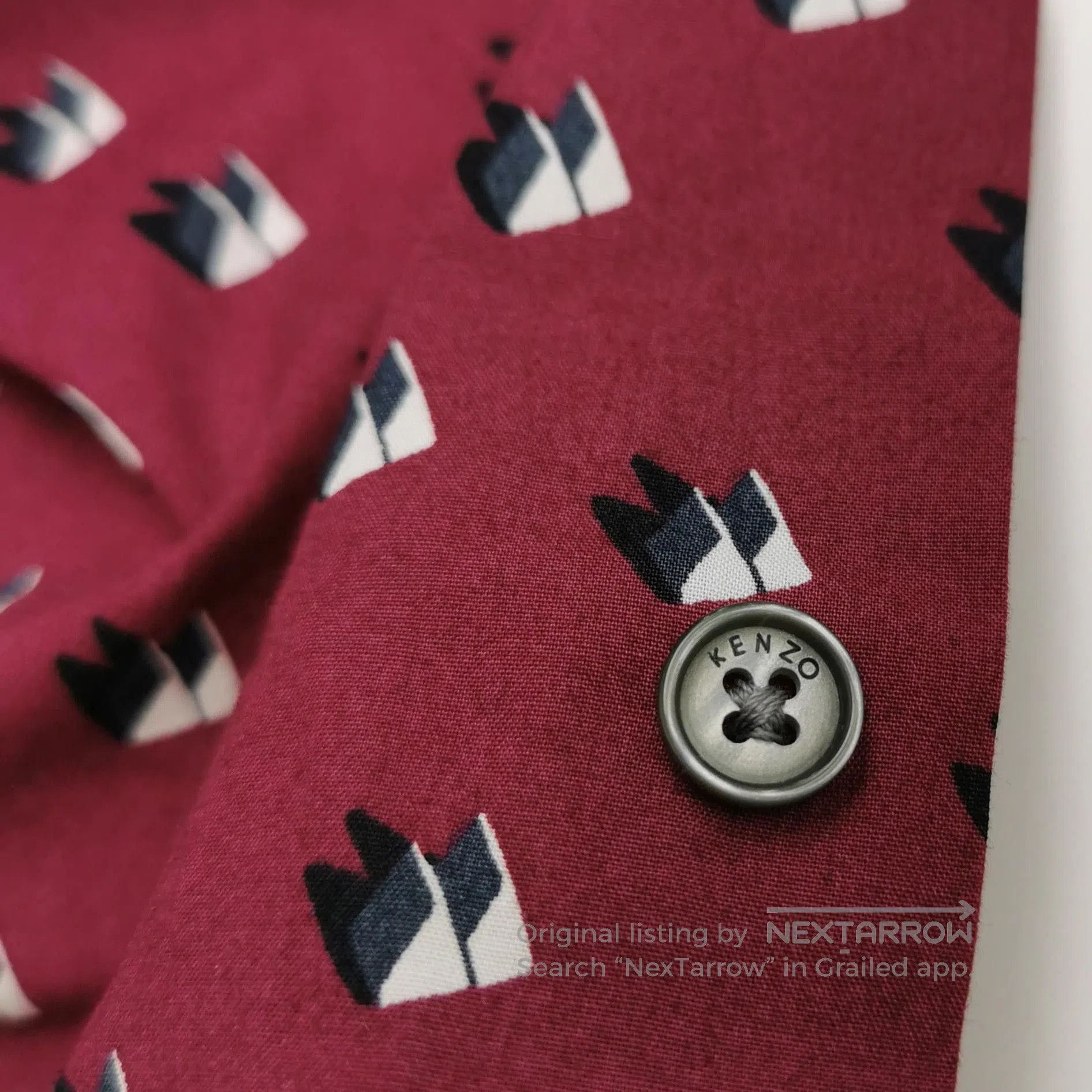Kenzo Kenzo Cotton Button-Down Collar Shirt M. Size US M / EU 48-50 / 2 - 1 Thumbnail