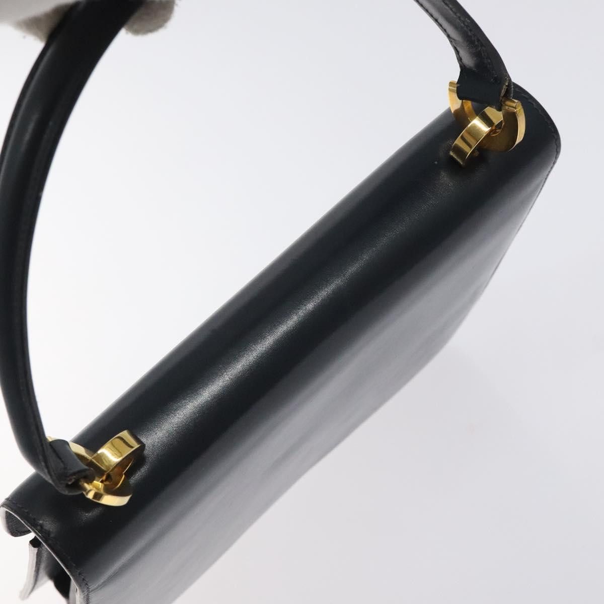 Gucci GUCCI Hand Bag Leather Navy Gold Size ONE SIZE - 6 Thumbnail