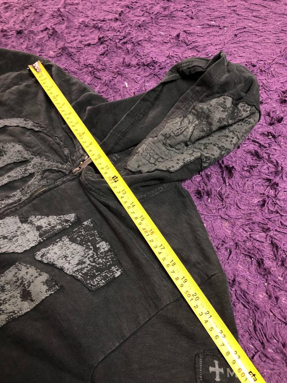 Japanese Brand × Marc Ecko Vintage y2k Marc ecko cut & sew zip up faded hoodie Size US XL / EU 56 / 4 - 21 Thumbnail