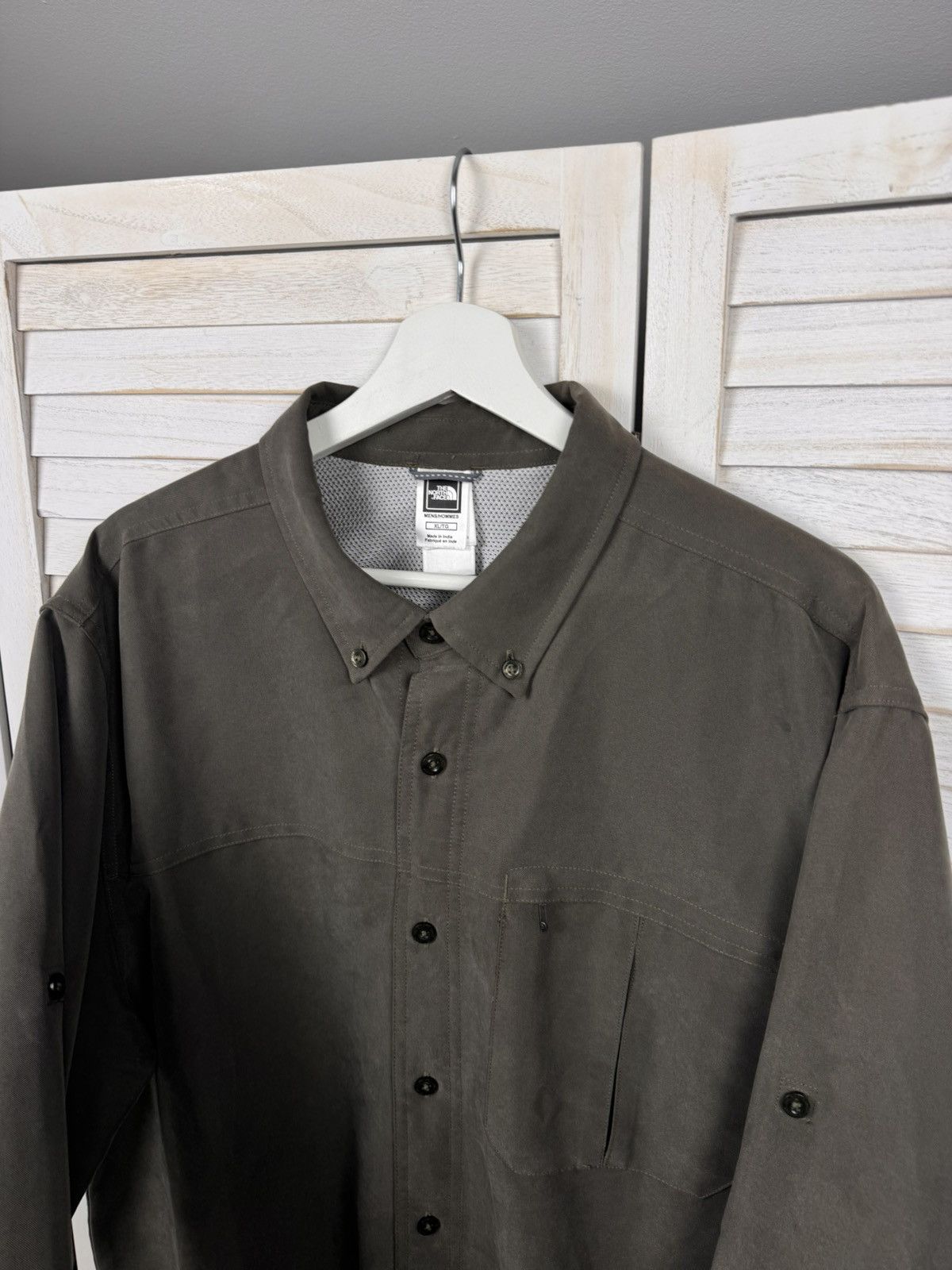 The North Face The North Face Men's XL Olive Woven Shirt Long Sleeve Solid Size US XL / EU 56 / 4 - 8 Thumbnail