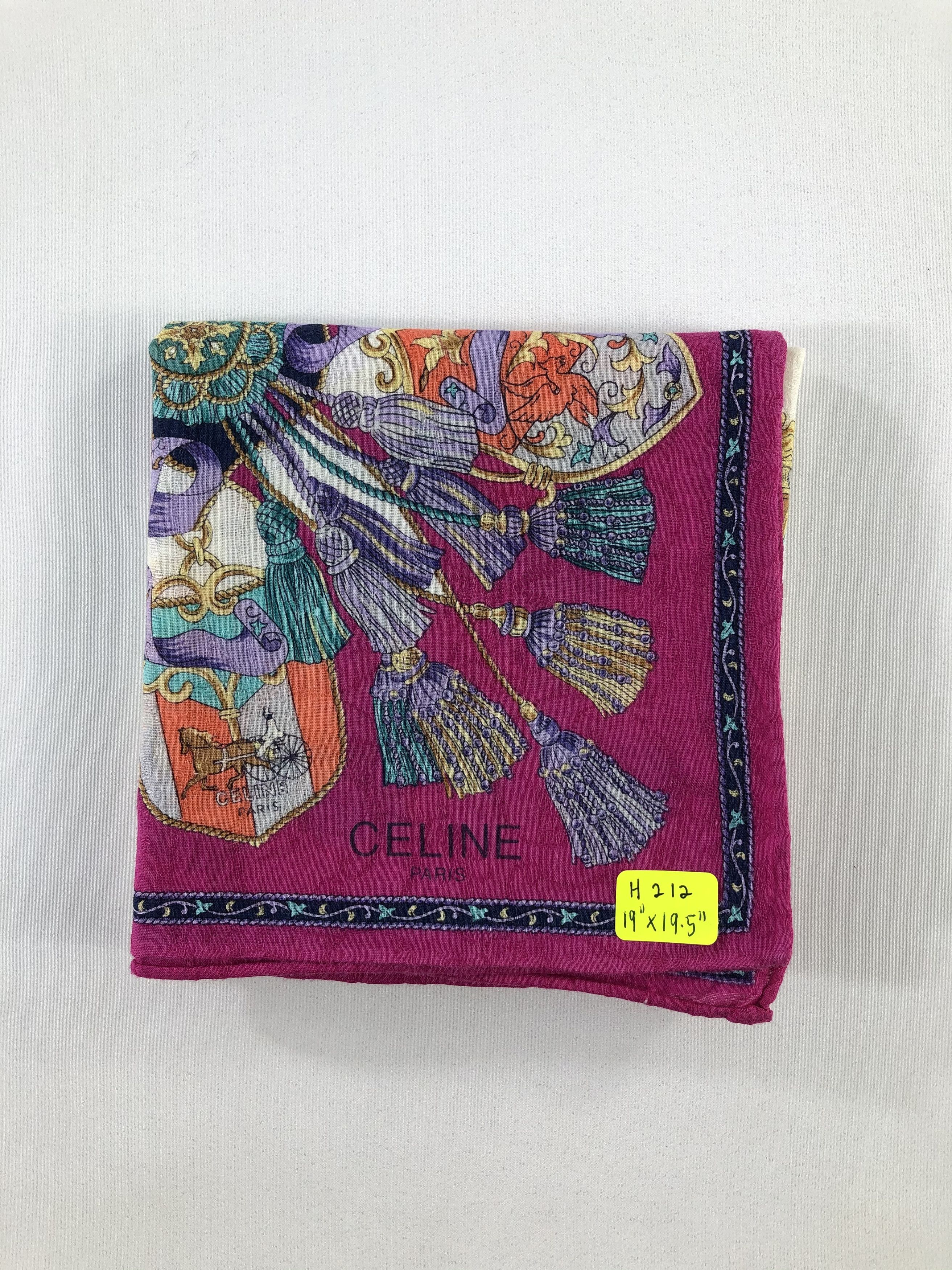 Celine × Vintage Celine Handkerchief / Bandana / Neckerchief / Babushka Size ONE SIZE - 4 Thumbnail