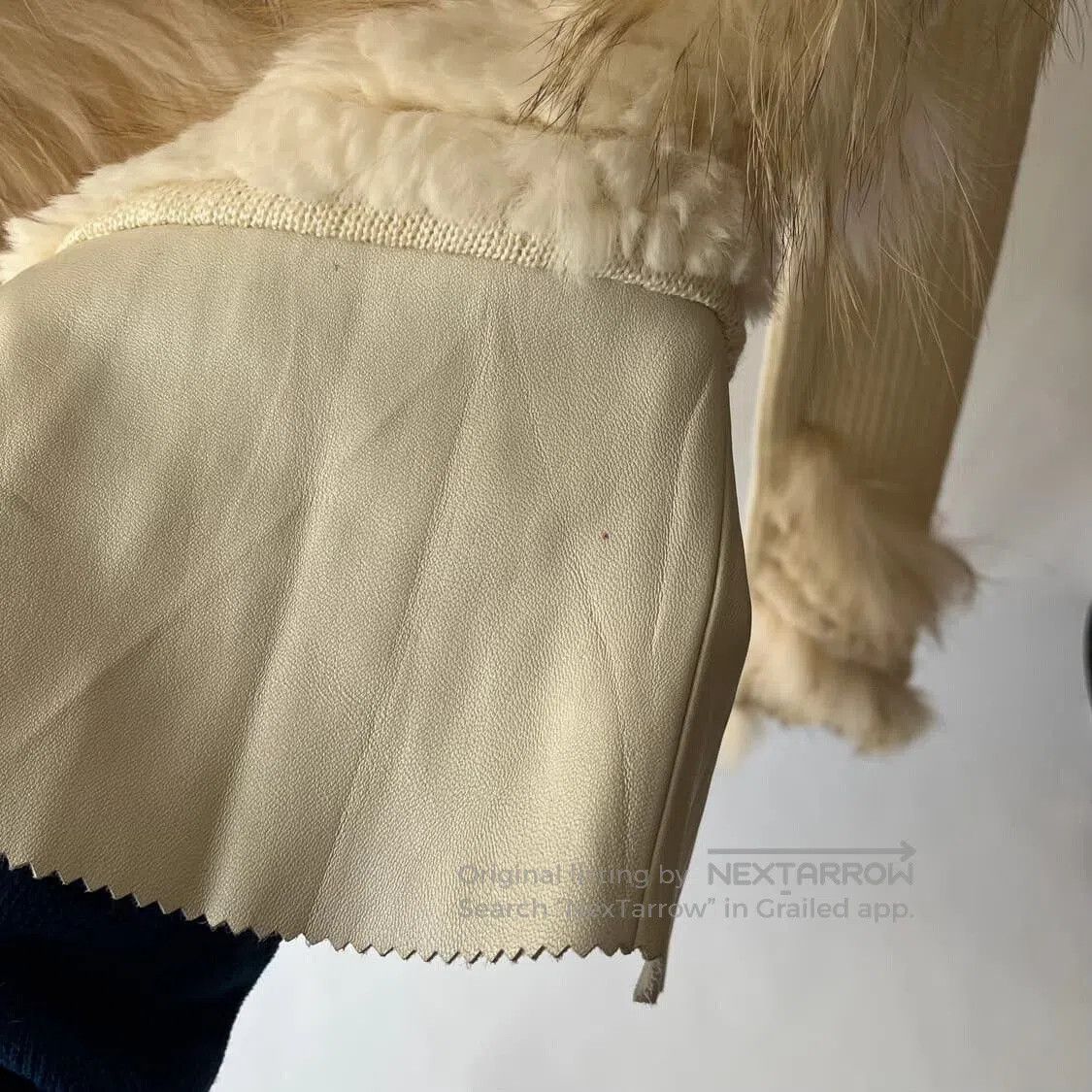 Vintage Vintage Knit Jacket with Fur Trim. Size M / US 6-8 / IT 42-44 - 8 Thumbnail