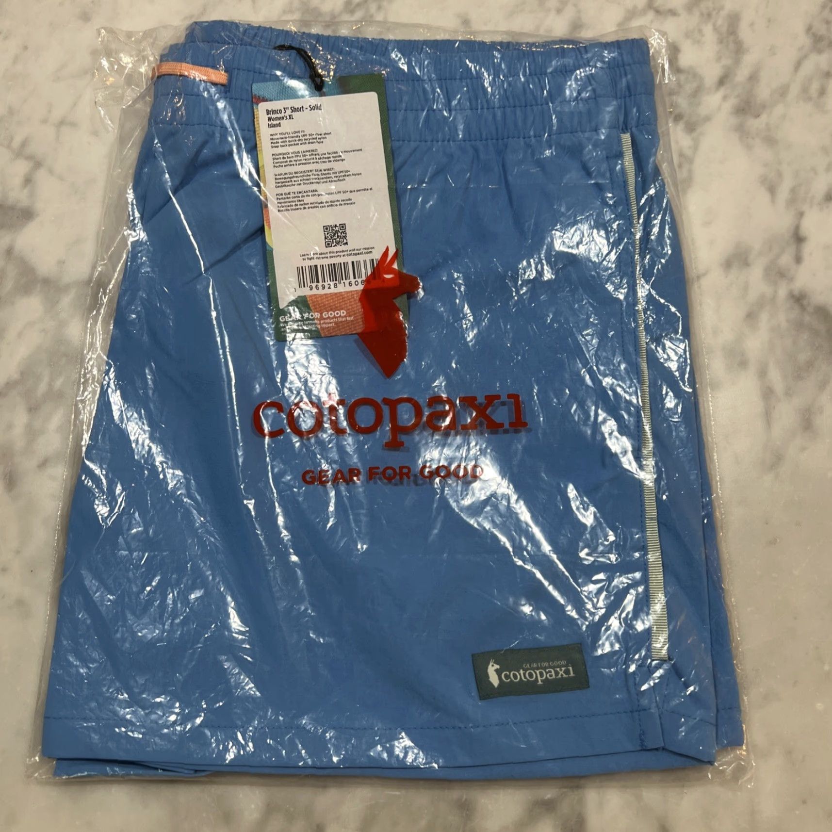 Cotopaxi Cotopaxi Brinco 3” Short Women XLarge Island Blue Outdoor Hiking Pockets NWT Size 40" / US 18 - 5 Thumbnail