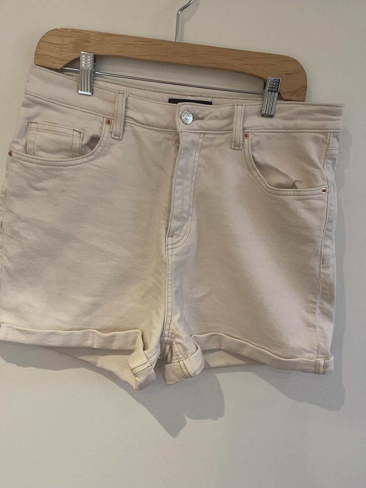 NEXT Next Cream denim shorts Size 36" / US 14 / IT 50 - 1 Thumbnail
