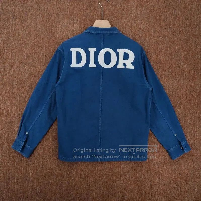 Dior Dior Blue Denim Embroidered Casual Jacket . Size US M / EU 48-50 / 2 - 2 Thumbnail