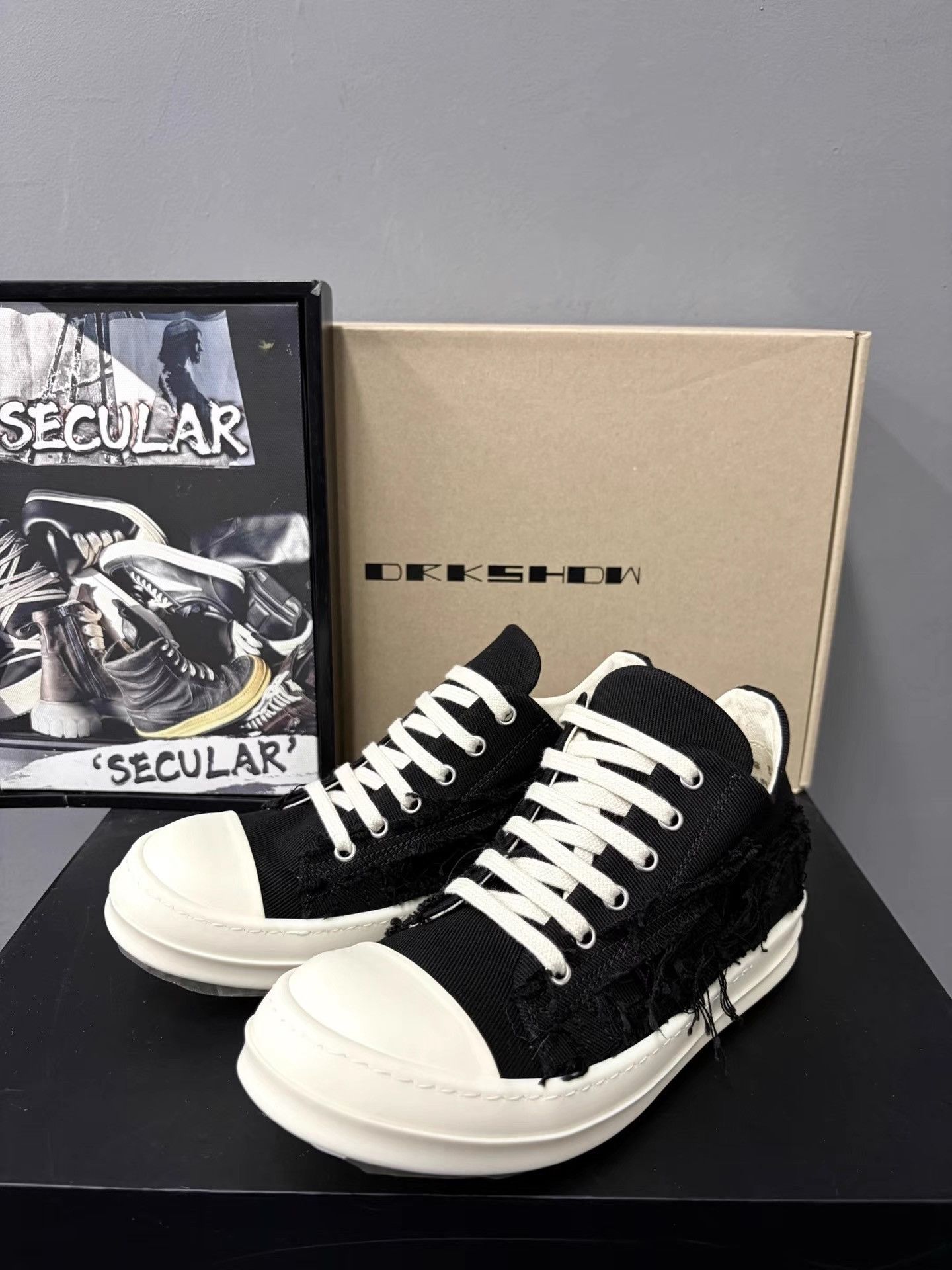 Rick Owens Rick Owens Drkshdw 26SS Destroyed Platform Sneakers K34 Size US 6 / IT 36 - 1 Thumbnail