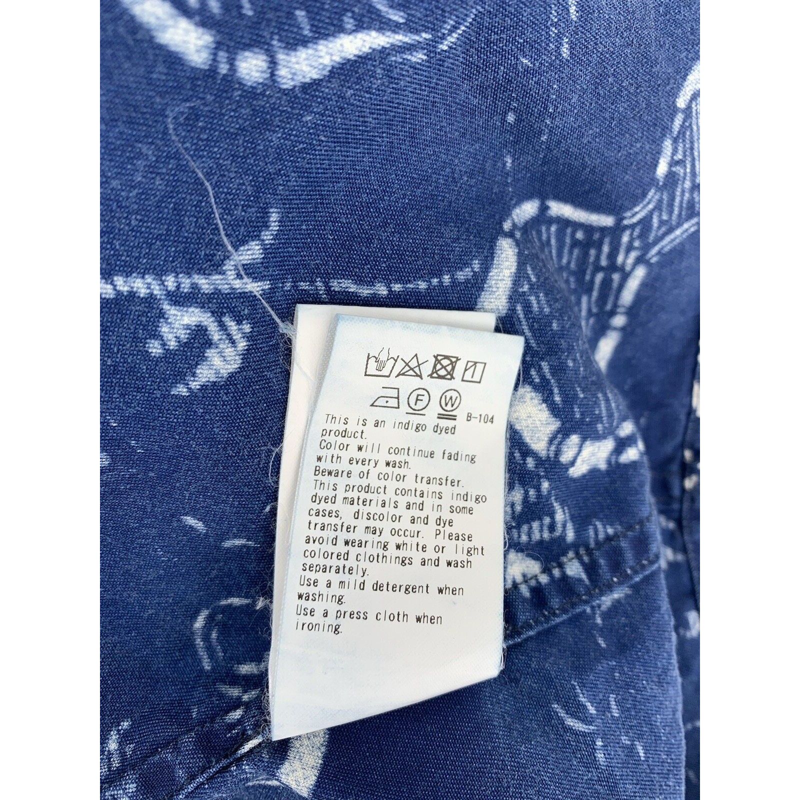 Okura OKURA Japan Indigo Dyed Button Front Blue XL Size US XL / EU 56 / 4 - 7 Thumbnail