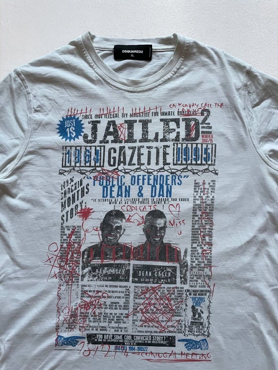 Band Tees × Dsquared2 × Vintage RARE Dsquared Dean & Dan ROBBERY t shirt y2k vintage Size US M / EU 48-50 / 2 - 2 Thumbnail