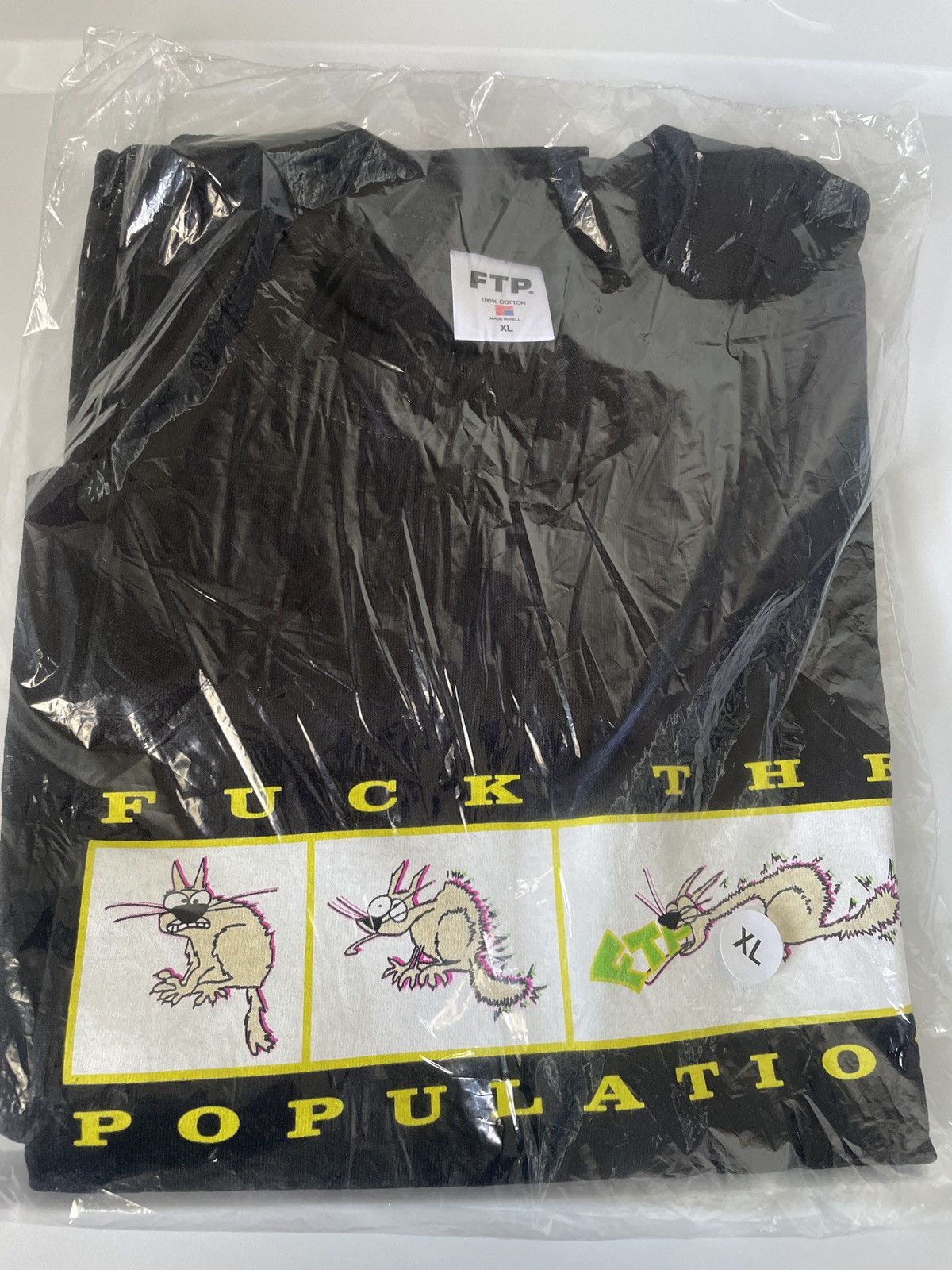 Fuck The Population FTP CAT BARF TEE X-LARGE Size US XL / EU 56 / 4 - 2 Thumbnail