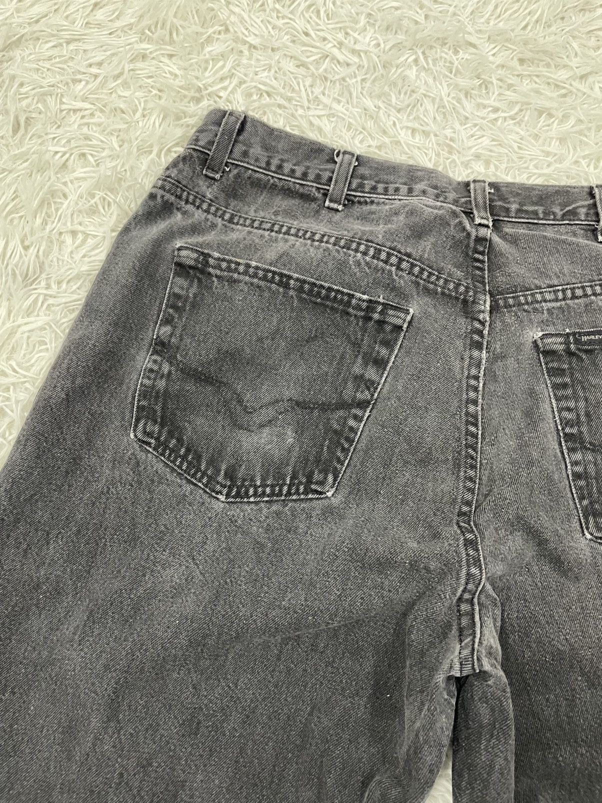 Harley Davidson Harley Davidson Denim Relaxed Leg Pants Size US 37 - 8 Thumbnail
