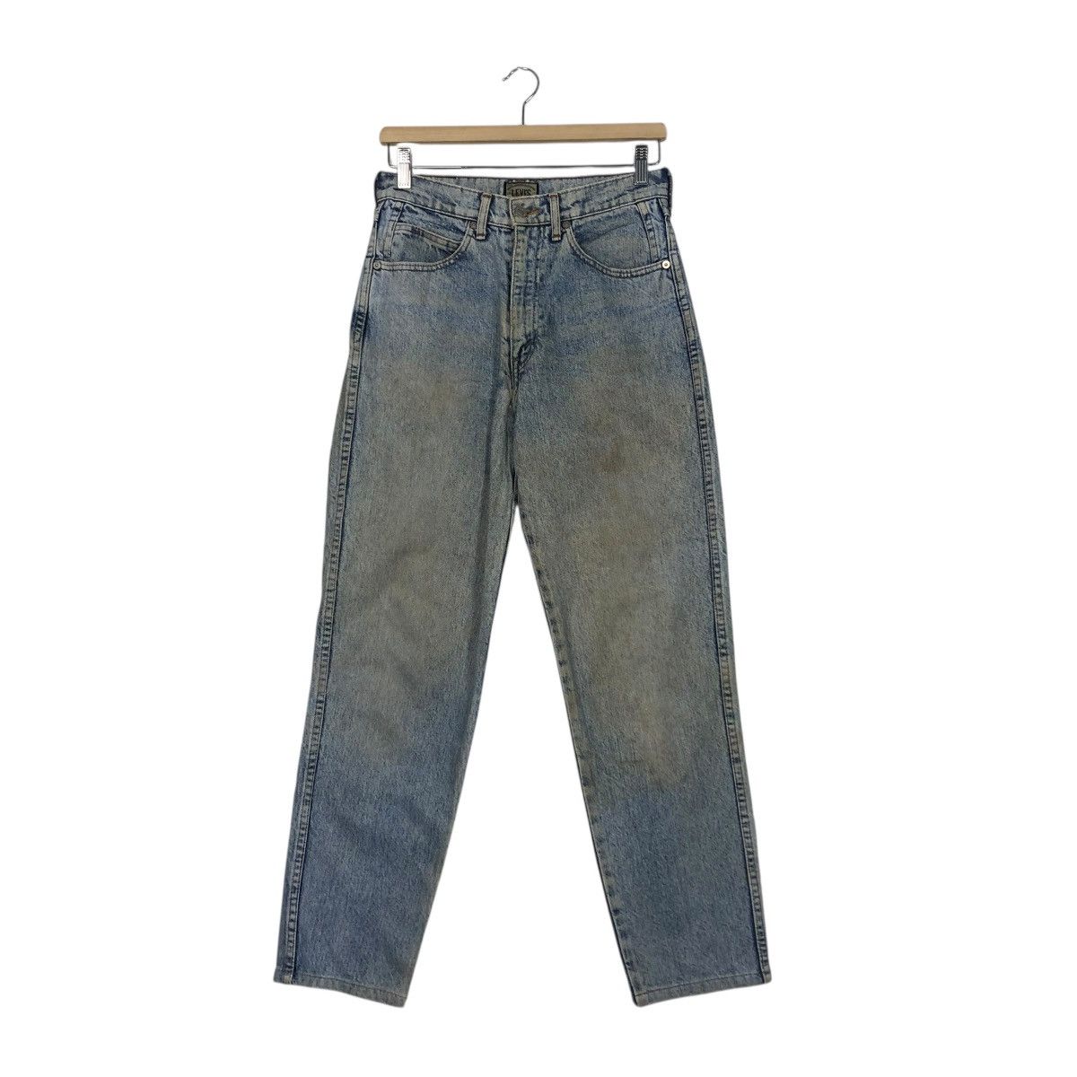 Levi's 🔥VINTAGE ACID WASH DESIGN LEVIS DENIM STRAIGHT CUT Size 28" / US 6 / IT 42 - 3 Thumbnail