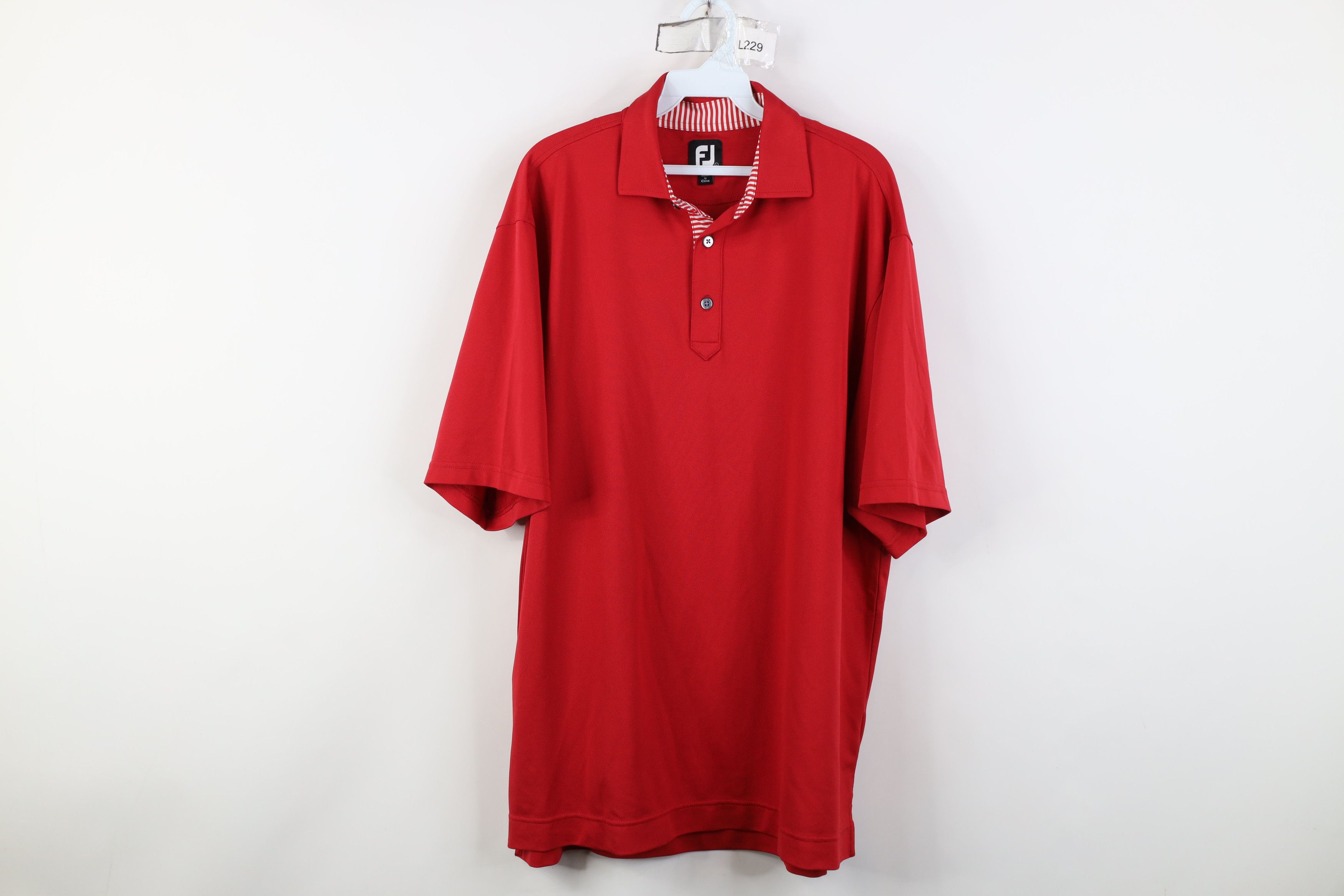 Footjoy FootJoy Embroidered Knit Stretch Collared Golf Polo Shirt Size US L / EU 52-54 / 3 - 1 Thumbnail