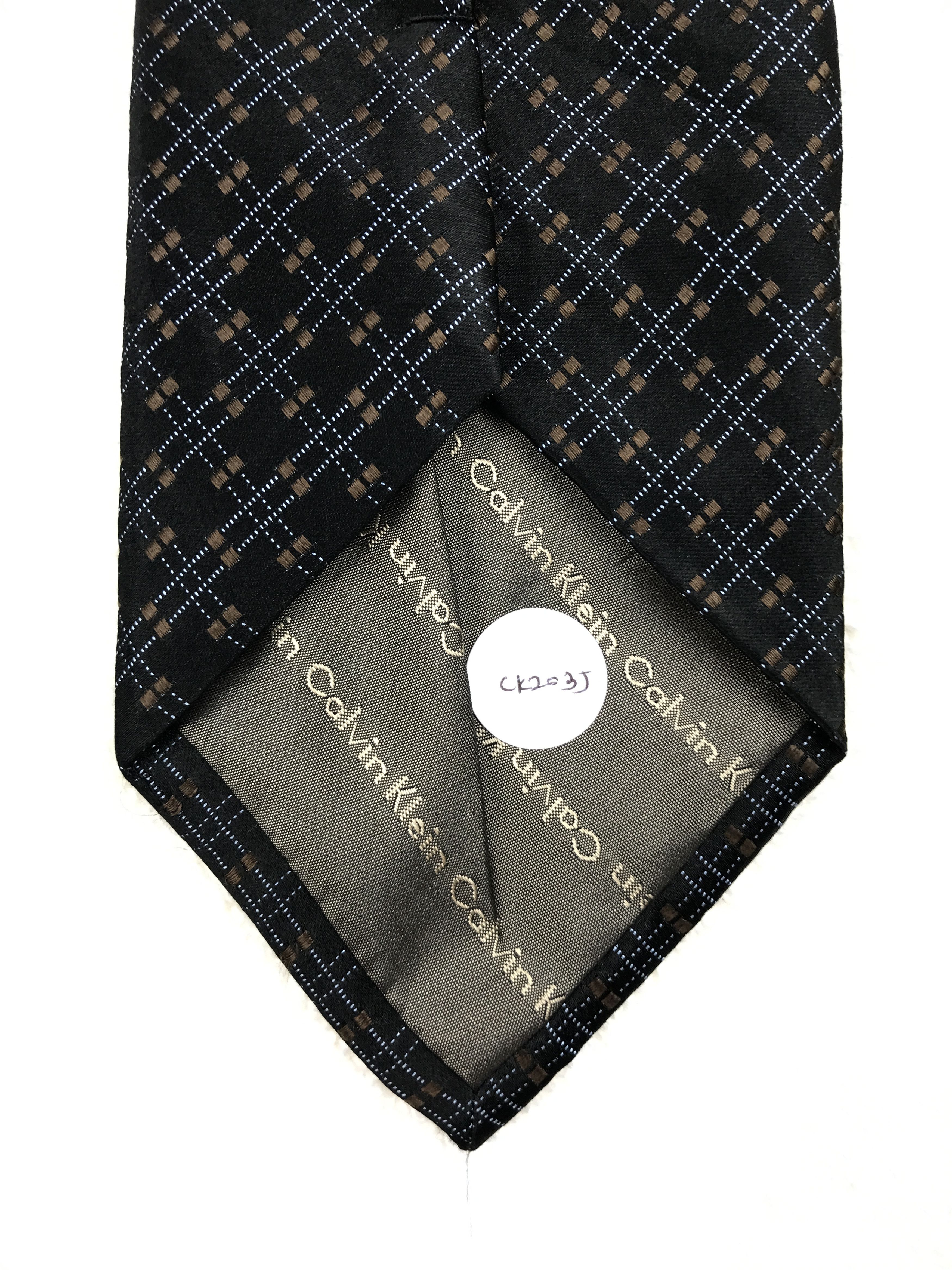 Calvin Klein × Designer × Vintage Vintage Calvin Klein Silk Necktie Size ONE SIZE - 9 Thumbnail