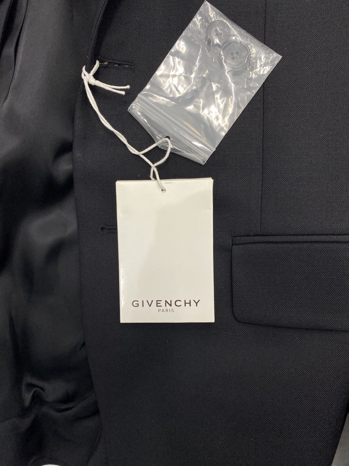 Givenchy Givenchy NWT Black Wool Blazer Size 40R - 6 Thumbnail