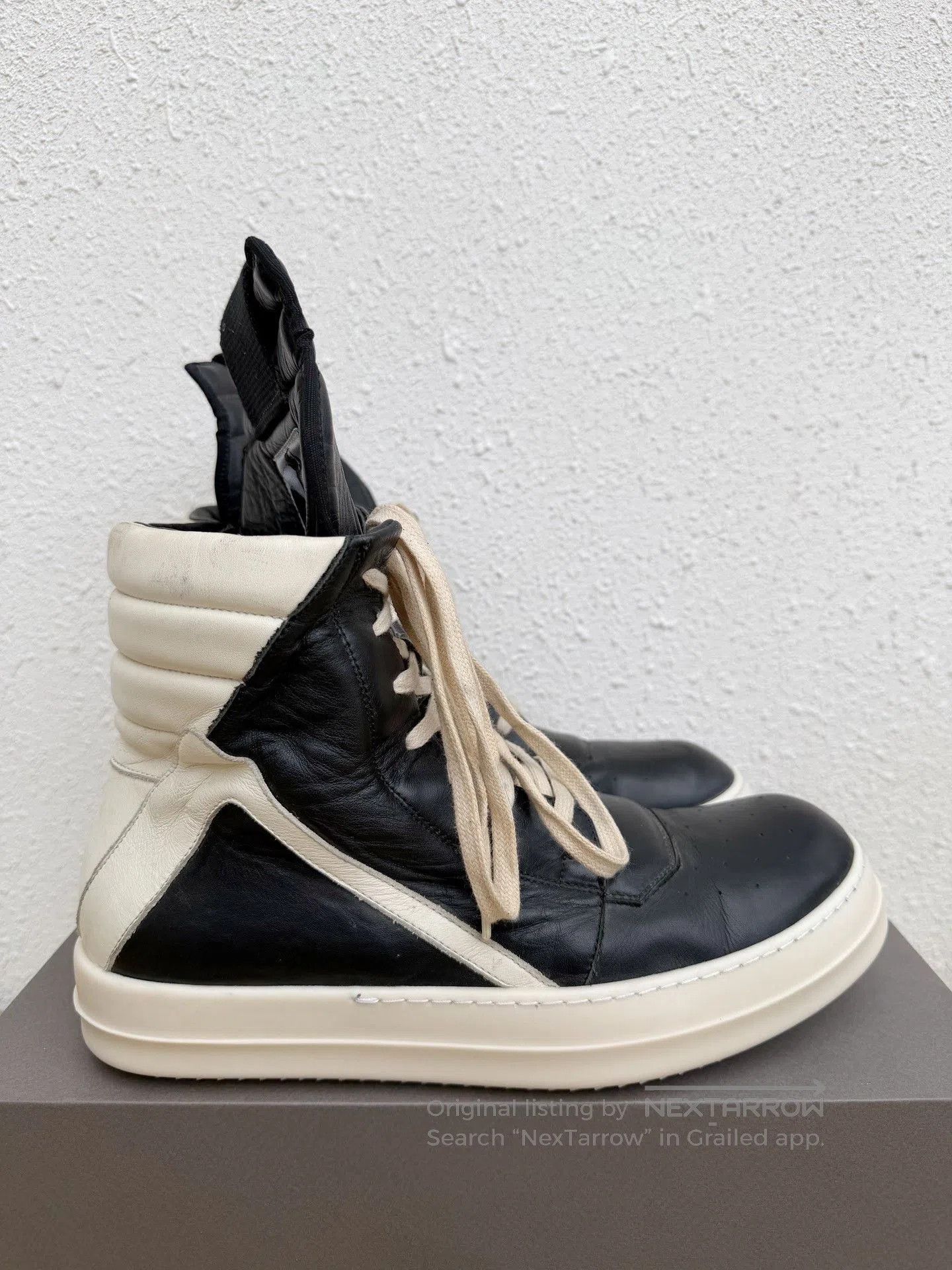 Rick Owens Rick Owens Main Line High-Top Black White. Size US 9 / EU 42 - 1 Thumbnail