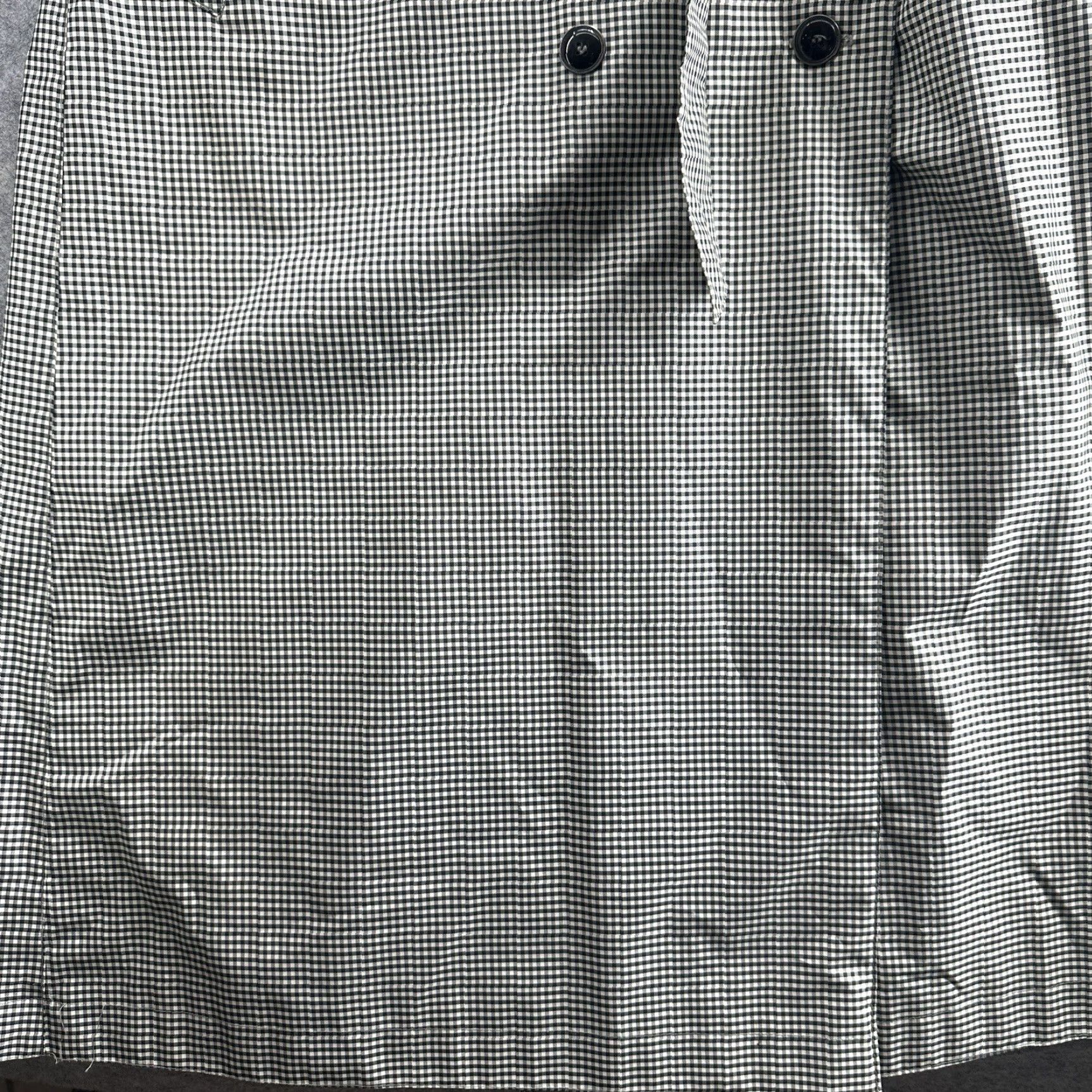 Vintage VINTAGE Fleet Street Coat Womens 12 Buttoned Trench y2k Long Lightweight Black Polyester Softshell Plaid Pleated Buttoned Rain Jacket Shirt Size XL / US 12-14 / IT 48-50 - 6 Thumbnail