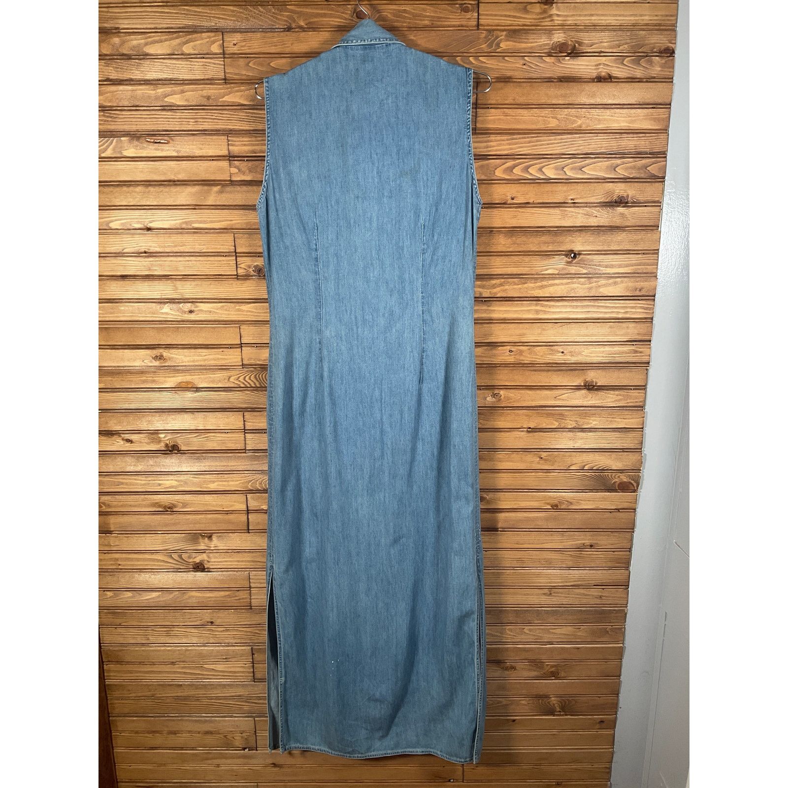 Other Limited Jeans Light Denim Pearl Snap Dress Medium Vintage Size M / US 6-8 / IT 42-44 - 3 Thumbnail