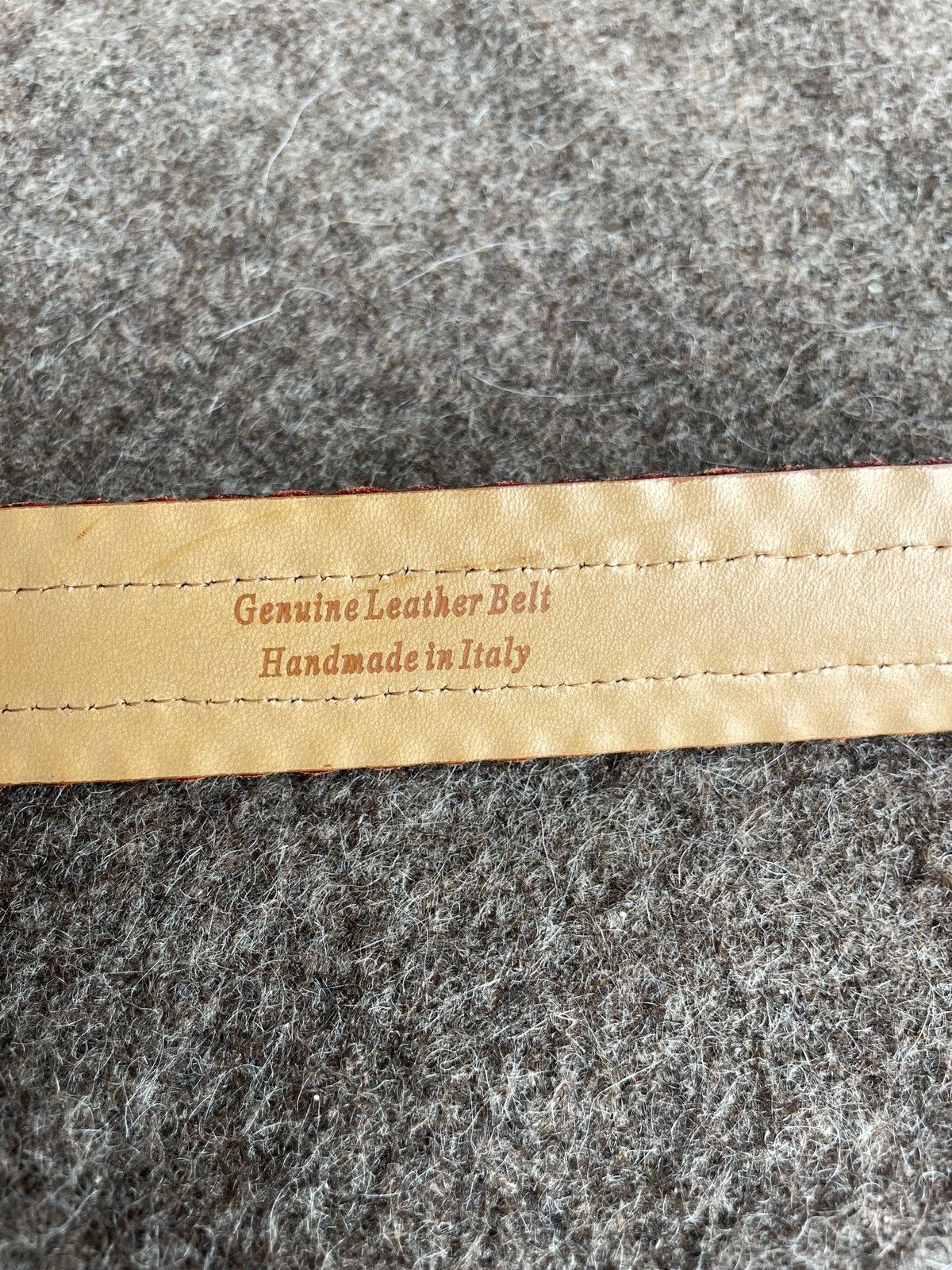 Genuine Leather Stefano Corsini Handmade Leather Belt Size ONE SIZE - 6 Thumbnail