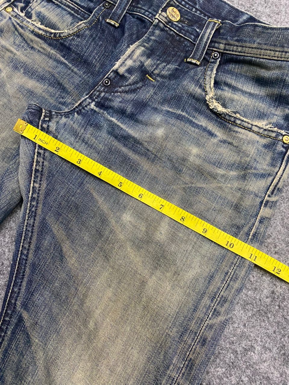 If Six Was Nine 💥Best Offer💥Vintage Lee Riders Distressed Denim Size US 32 / EU 48 - 5 Thumbnail