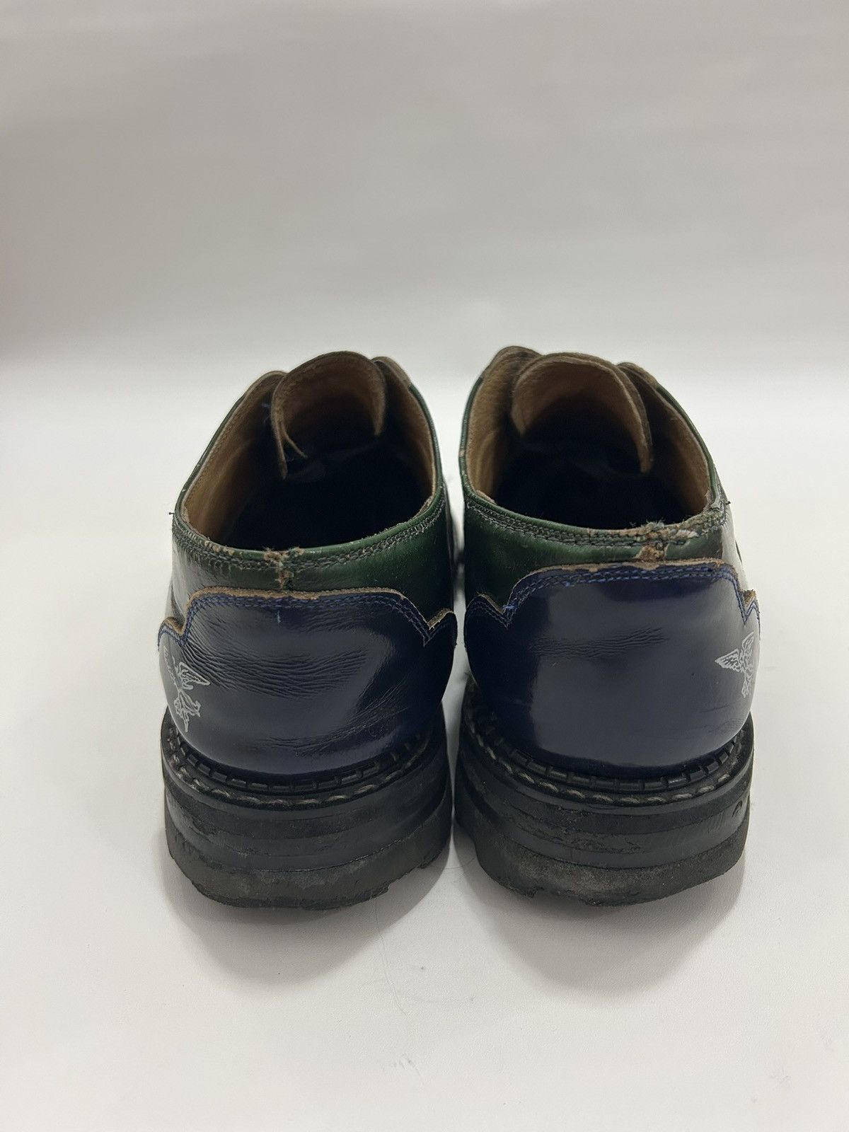 John Fluevog Gibson Swirl Leather Derby Shoes Size US 11 / EU 44 - 5 Thumbnail