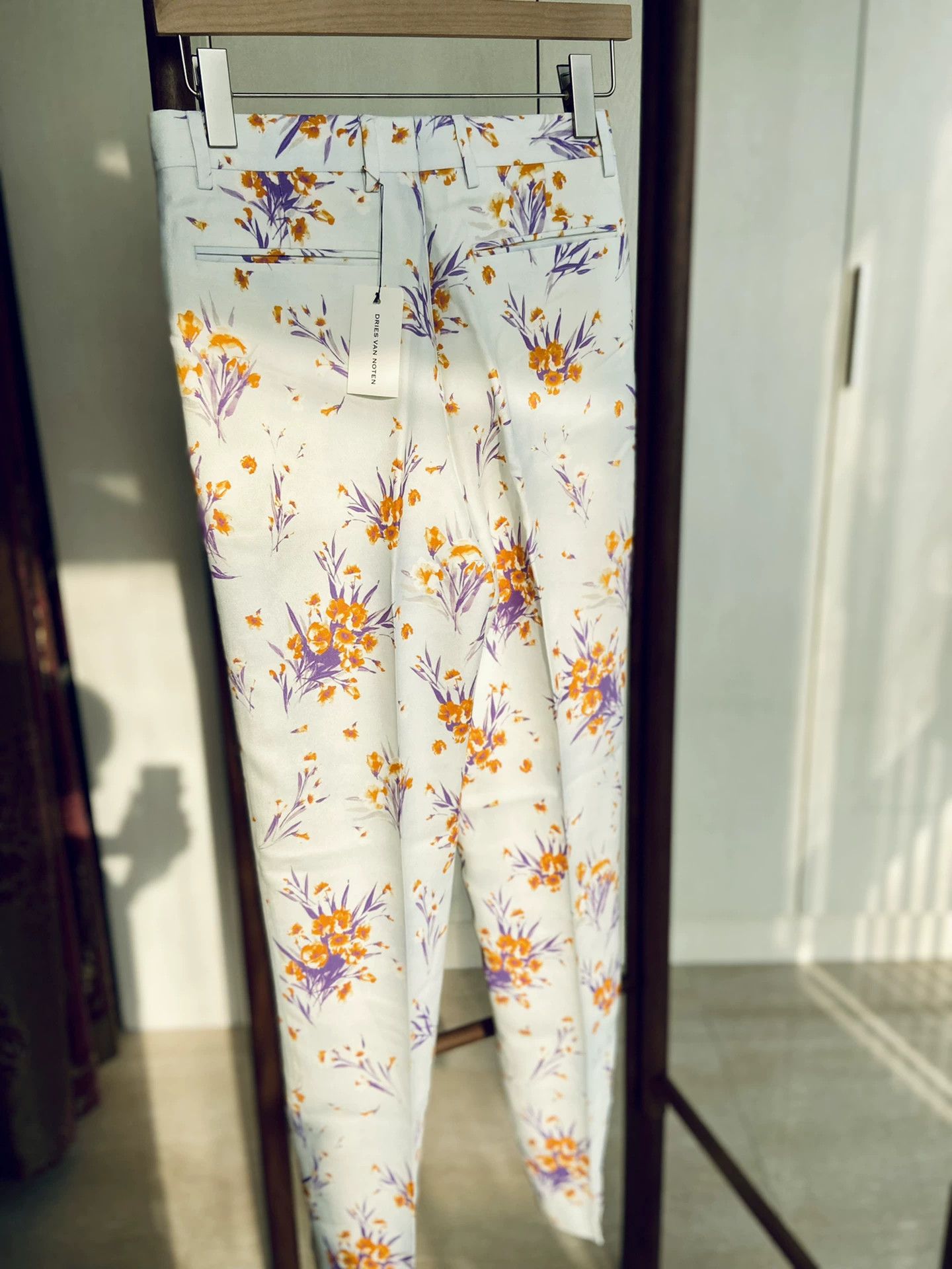 Dries Van Noten DVN Runway Printed Trousers 34 (New w/Tags) Size 24" / US 00 / IT 34 - 4 Thumbnail