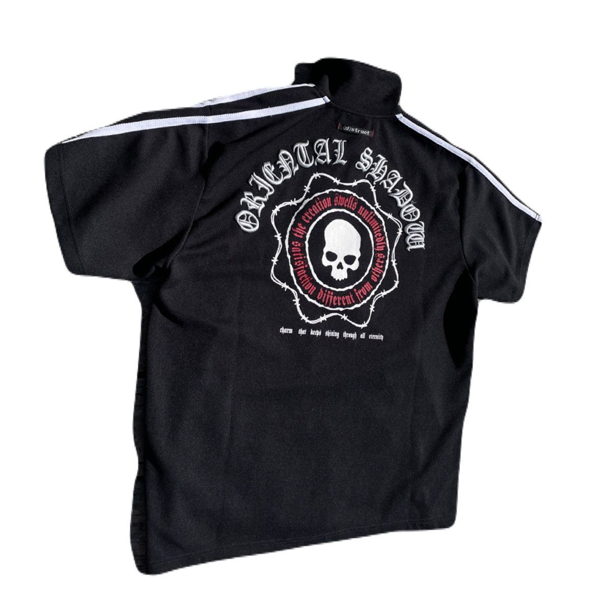 If Six Was Nine 2000s Japanese archive Skull Poem Embroidery Short Jacket Size US XL / EU 56 / 4 - 3 Thumbnail
