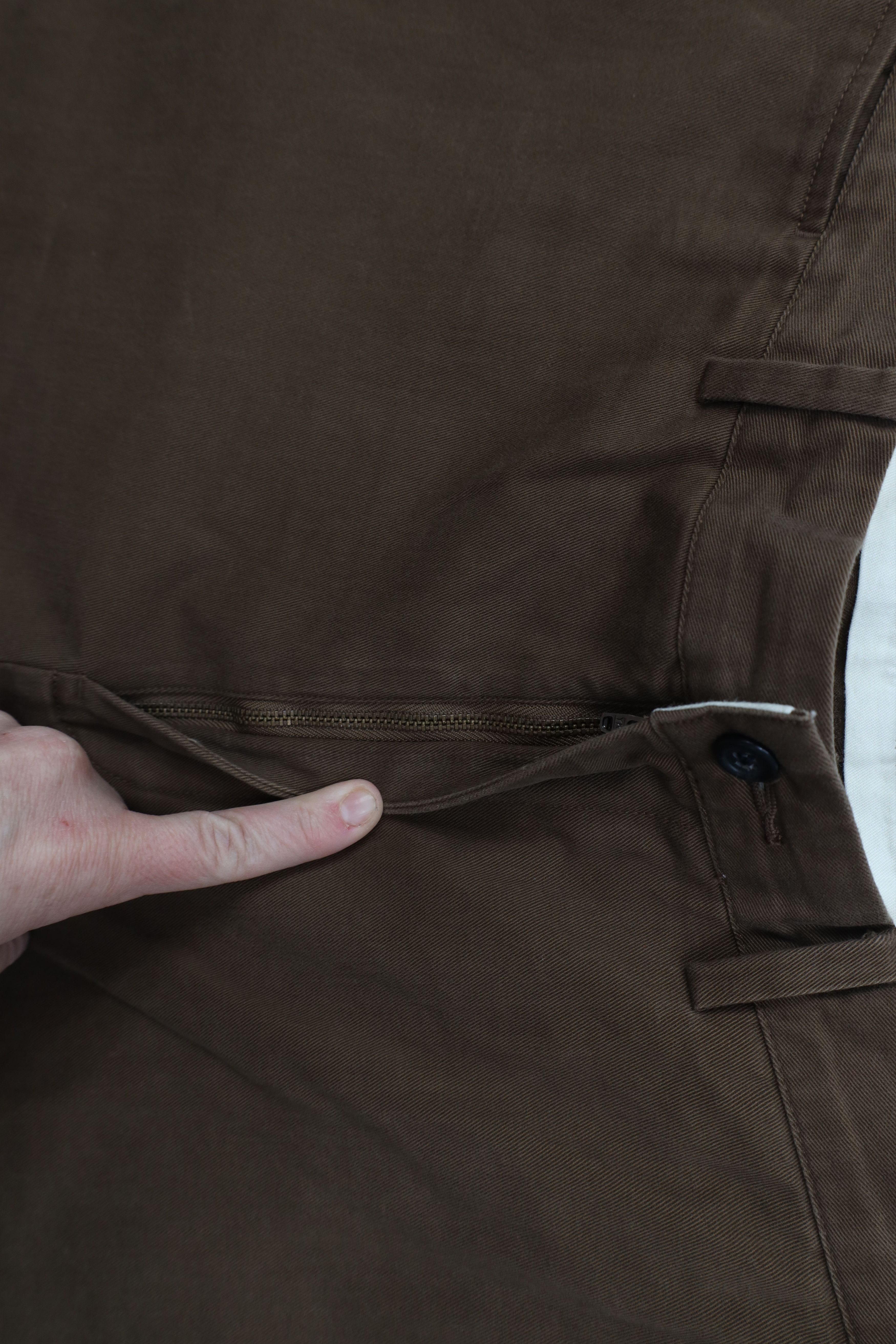 Ralph Lauren Vintage 90s Ralph Lauren Wide Leg Chino Pants Brown Cotton Size US 36 / EU 52 - 6 Thumbnail