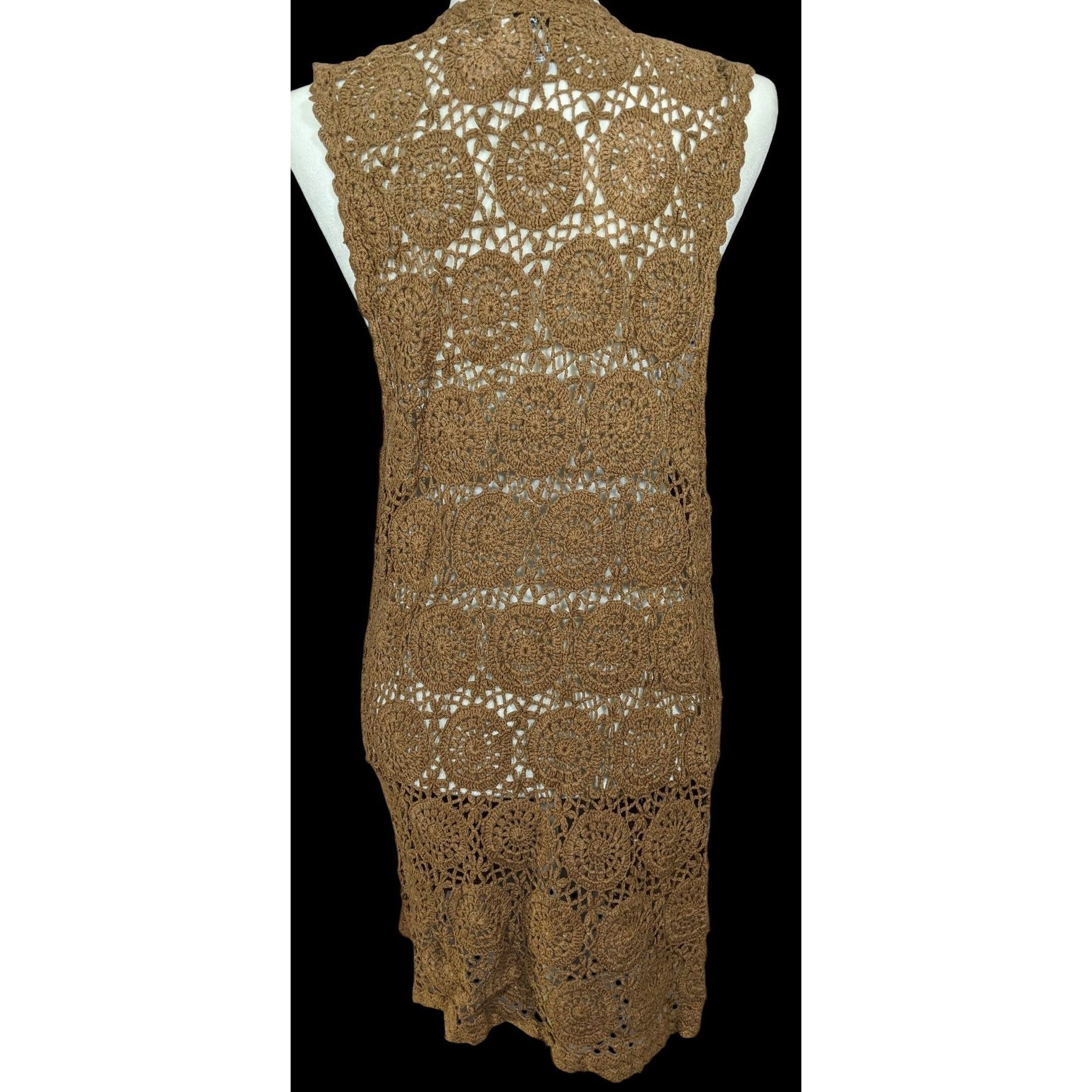 Other Vintage 90s Bohemian Silk Vest by SML Sport Size M / US 6-8 / IT 42-44 - 3 Thumbnail
