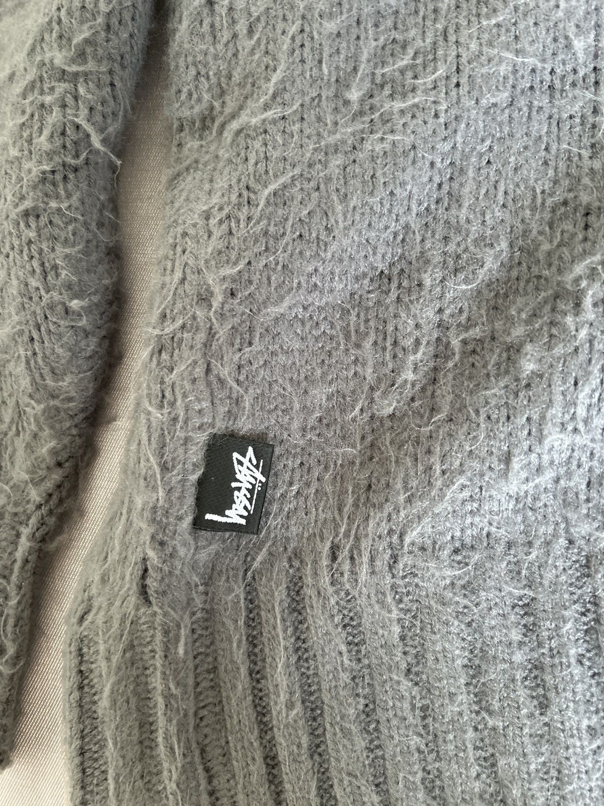 Stussy Stussy brushed cardigan lavender Size US XL / EU 56 / 4 - 5 Thumbnail