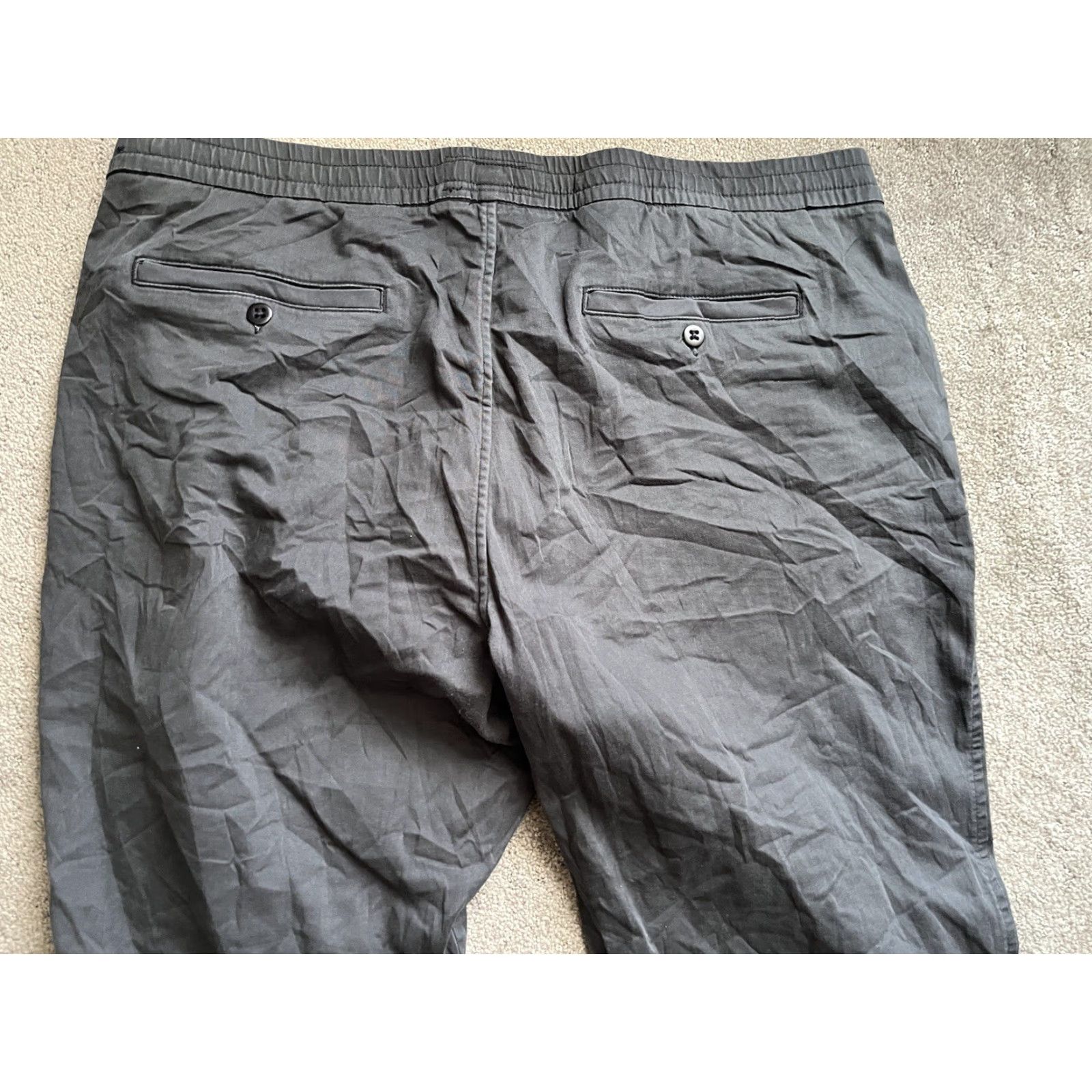 Abercrombie & Fitch Abercrombie & Fitch Slim Taper Stretch Pants - Size XXL Gray - 2XL Men Casual Chino Size US 39 - 3 Thumbnail