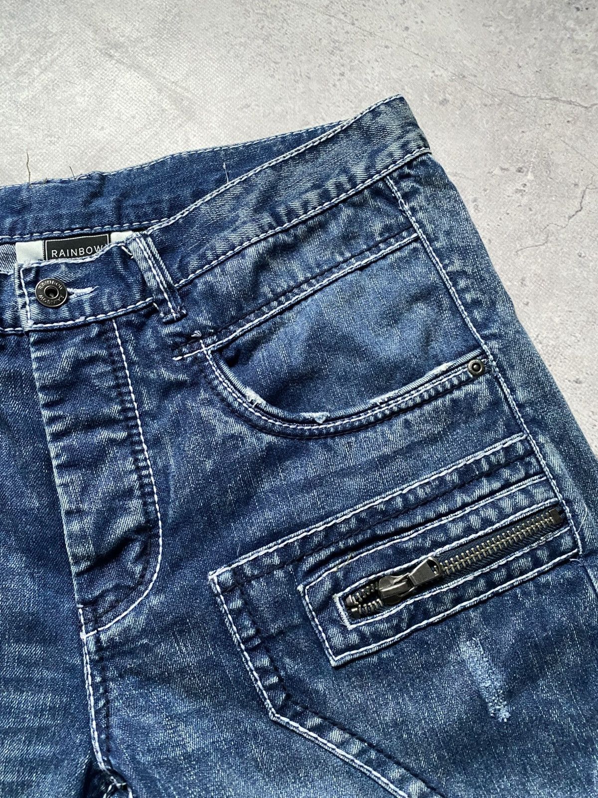 Japanese Brand Vintage Rainbow Denim Jeans Pants True Religion Style Y2K Size US 38 / EU 54 - 11 Thumbnail