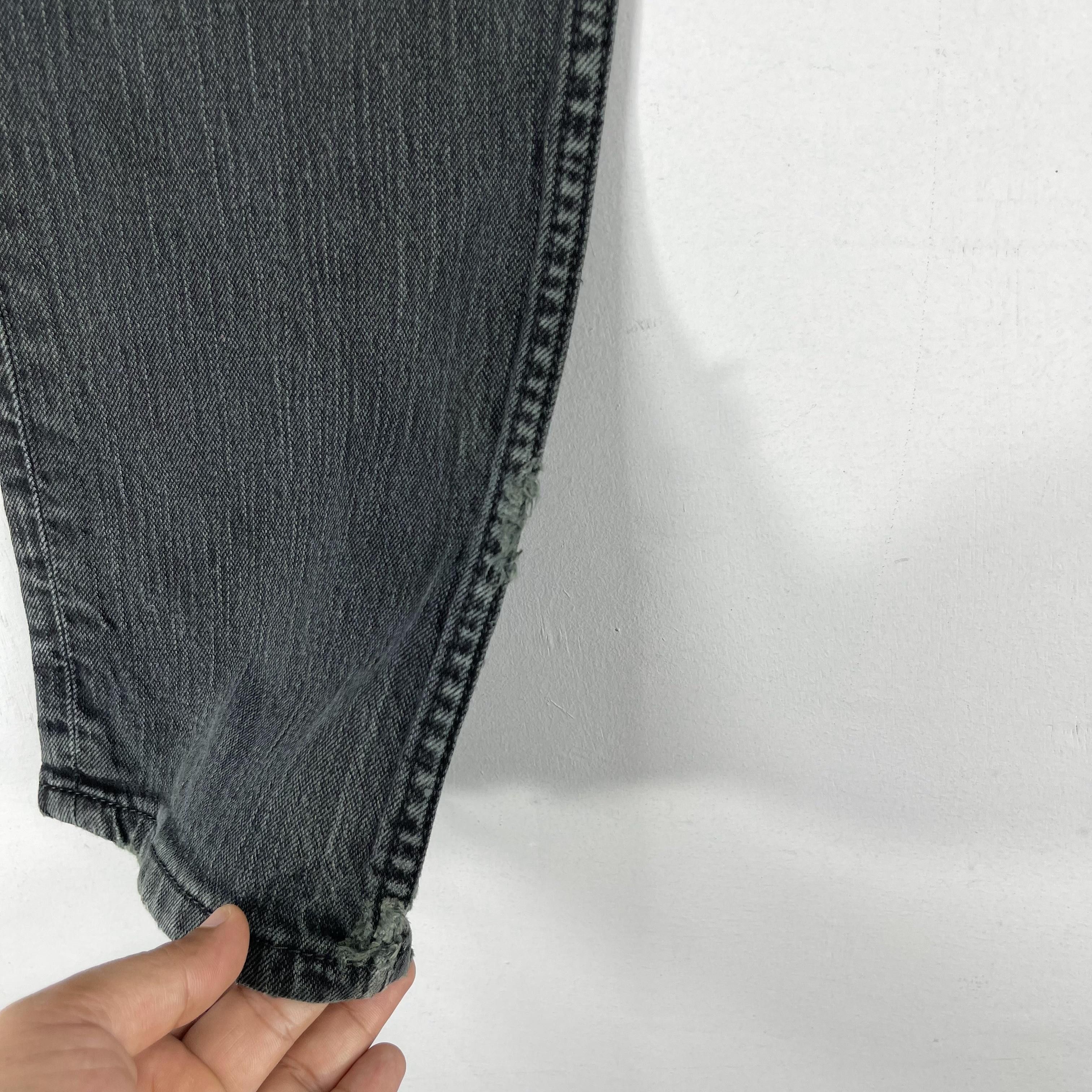 Levi's × Vintage W35 L31 Vintage Distressed Levis 511 Faded Black Wash Jeans Size US 35 - 5 Thumbnail