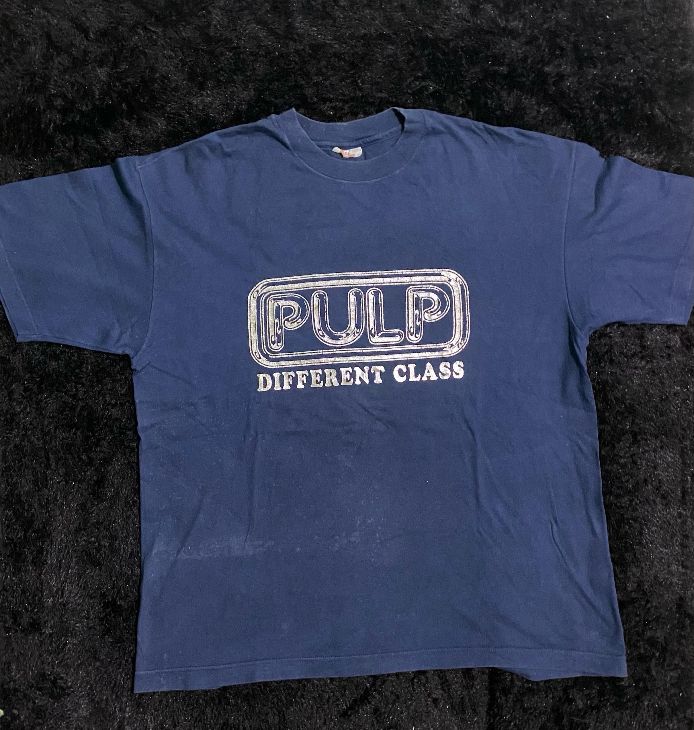 Band Tees × Vintage Vintage 90s Pulp Shirt Britpop Oasis,Blur, Supergrass Size US XL / EU 56 / 4 - 2 Thumbnail